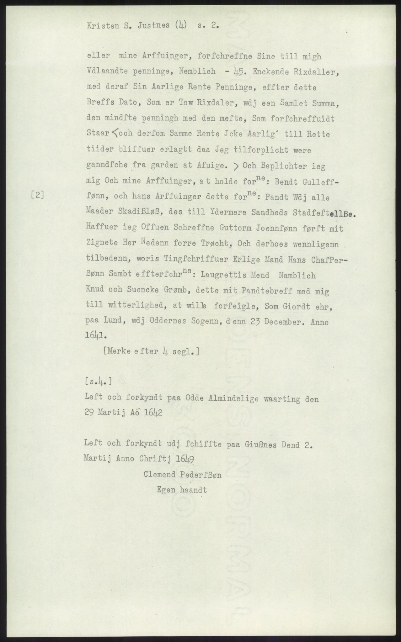 Samlinger til kildeutgivelse, Diplomavskriftsamlingen, AV/RA-EA-4053/H/Ha, s. 1752
