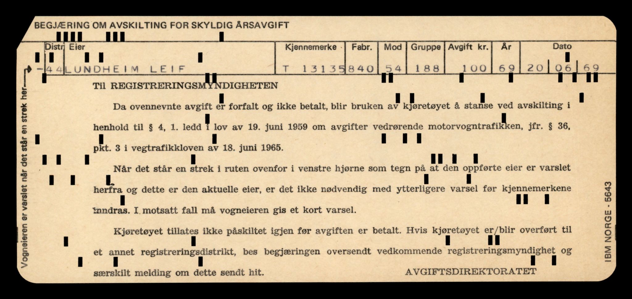 Møre og Romsdal vegkontor - Ålesund trafikkstasjon, AV/SAT-A-4099/F/Fe/L0037: Registreringskort for kjøretøy T 13031 - T 13179, 1927-1998, s. 2073