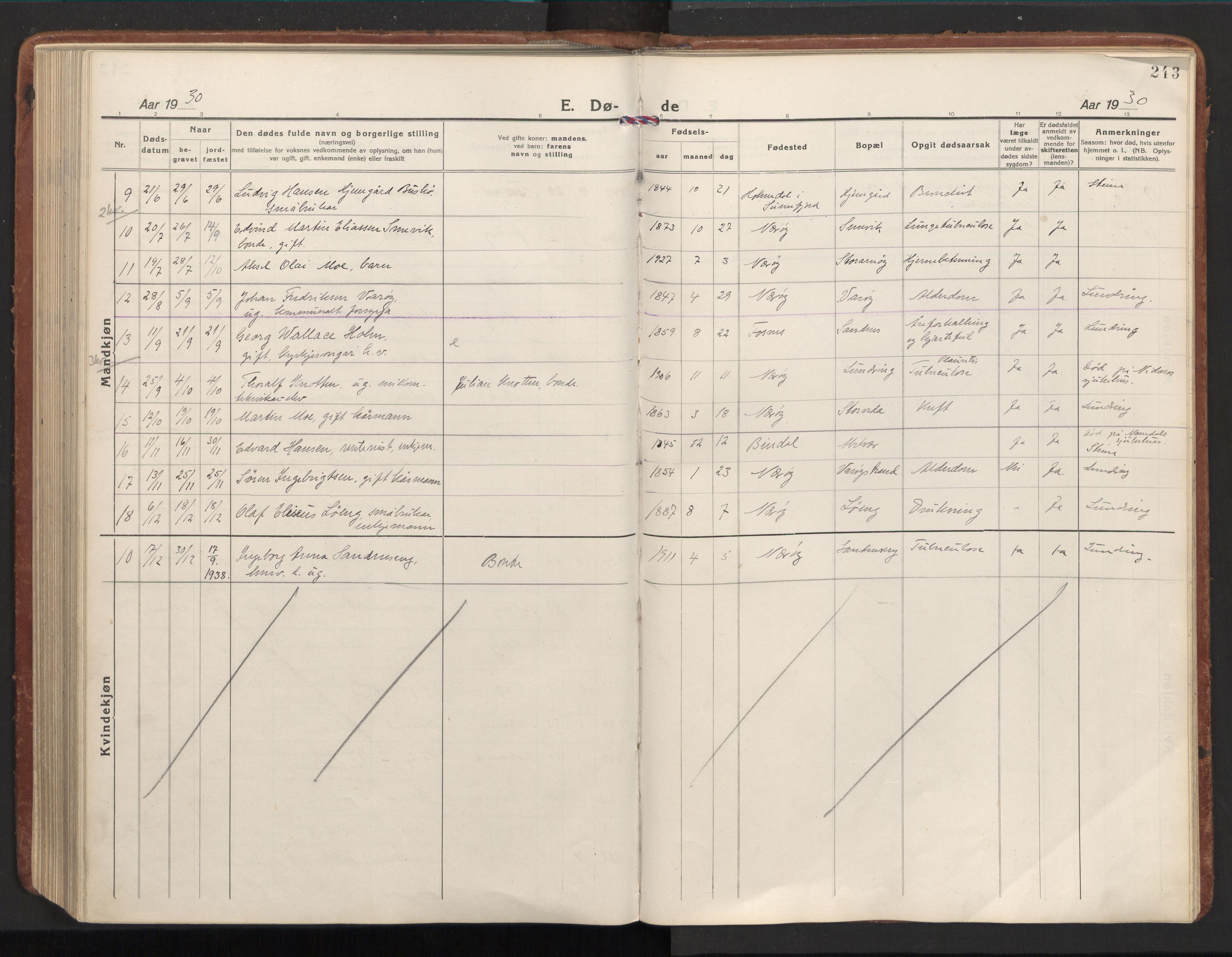 Ministerialprotokoller, klokkerbøker og fødselsregistre - Nord-Trøndelag, AV/SAT-A-1458/784/L0678: Ministerialbok nr. 784A13, 1921-1938, s. 243