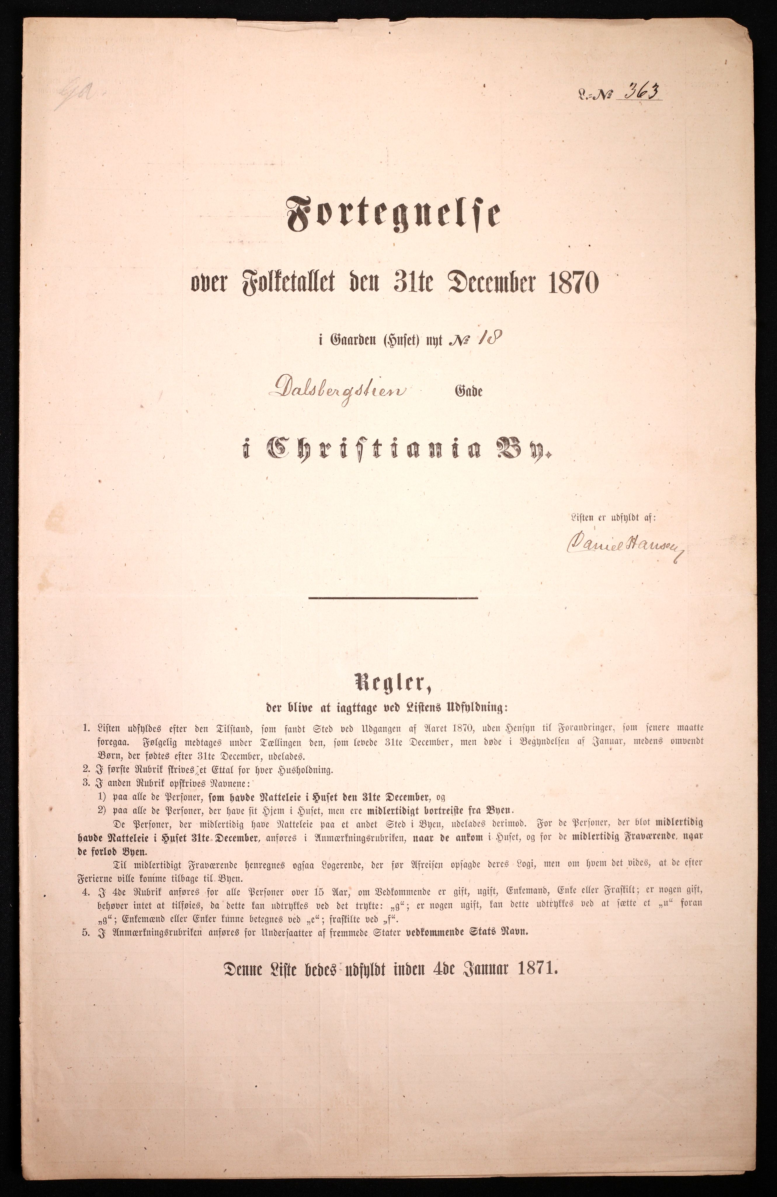 RA, Folketelling 1870 for 0301 Kristiania kjøpstad, 1870, s. 596