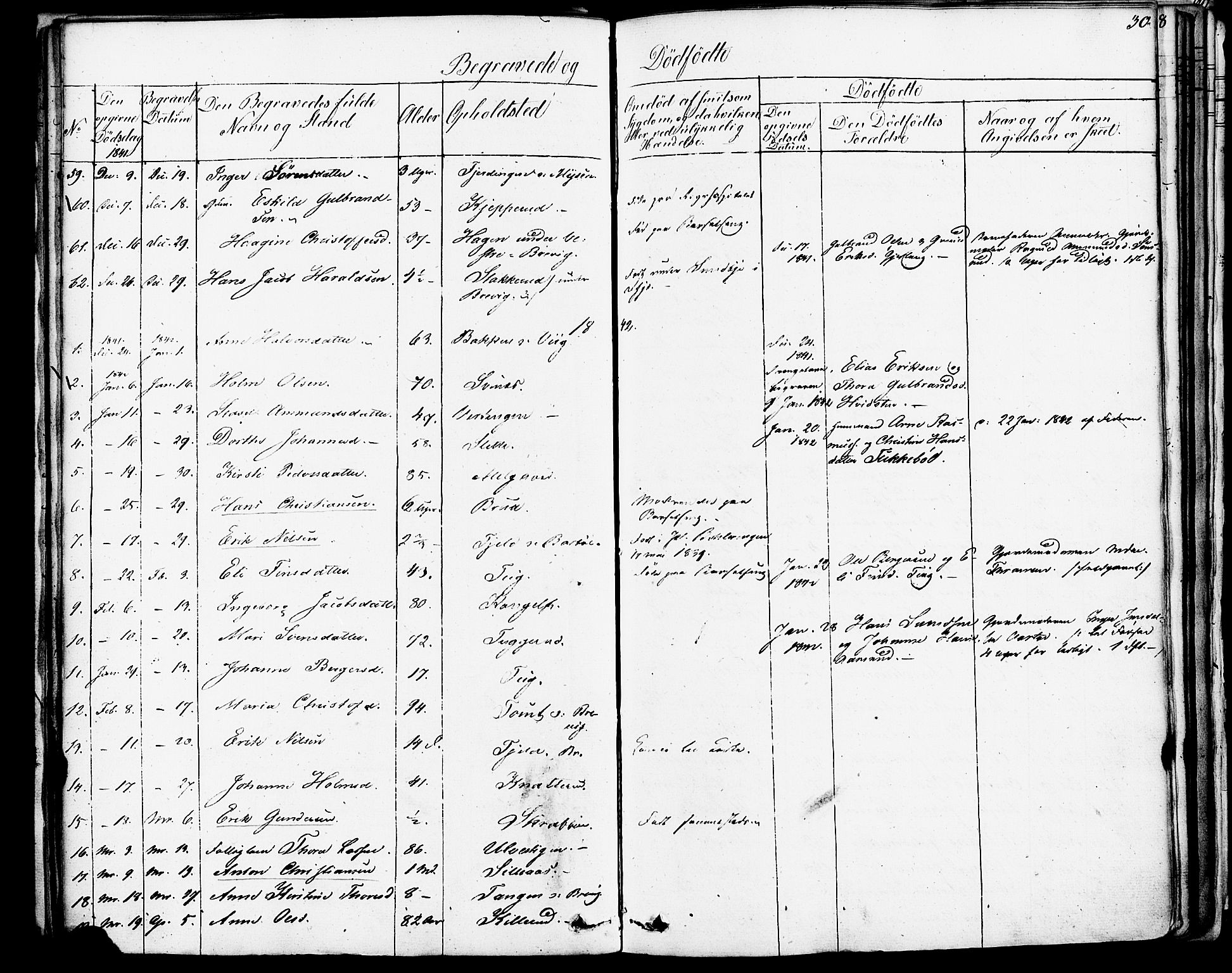 Enebakk prestekontor Kirkebøker, AV/SAO-A-10171c/F/Fa/L0013: Ministerialbok nr. I 13, 1832-1882, s. 30