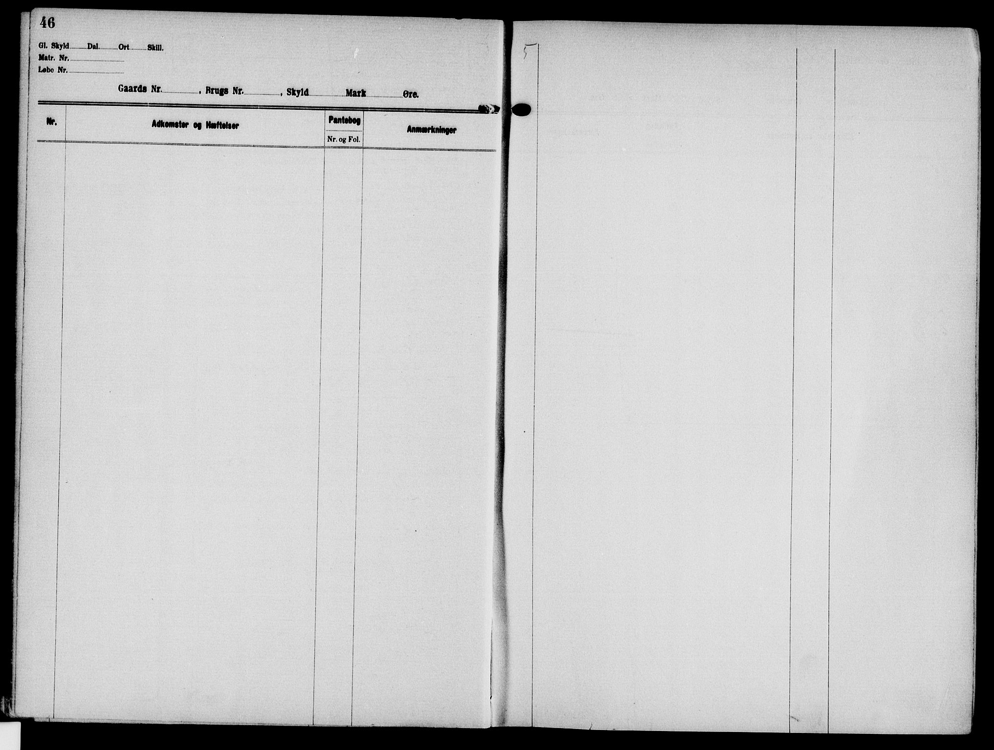 Solør tingrett, AV/SAH-TING-008/H/Ha/Hak/L0001: Panteregister nr. I, 1900-1935, s. 46