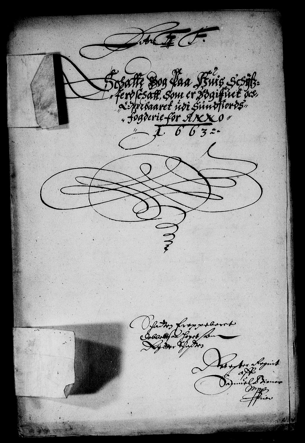 Rentekammeret inntil 1814, Reviderte regnskaper, Stiftamtstueregnskaper, Bergen stiftamt, RA/EA-6043/R/Rc/L0009: Bergen stiftamt, 1663