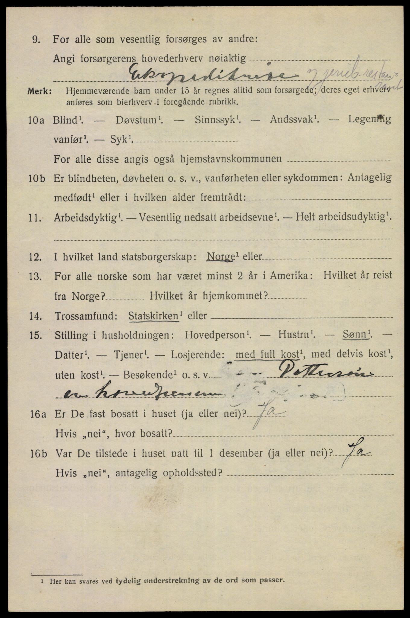 SAKO, Folketelling 1920 for 0805 Porsgrunn kjøpstad, 1920, s. 9438