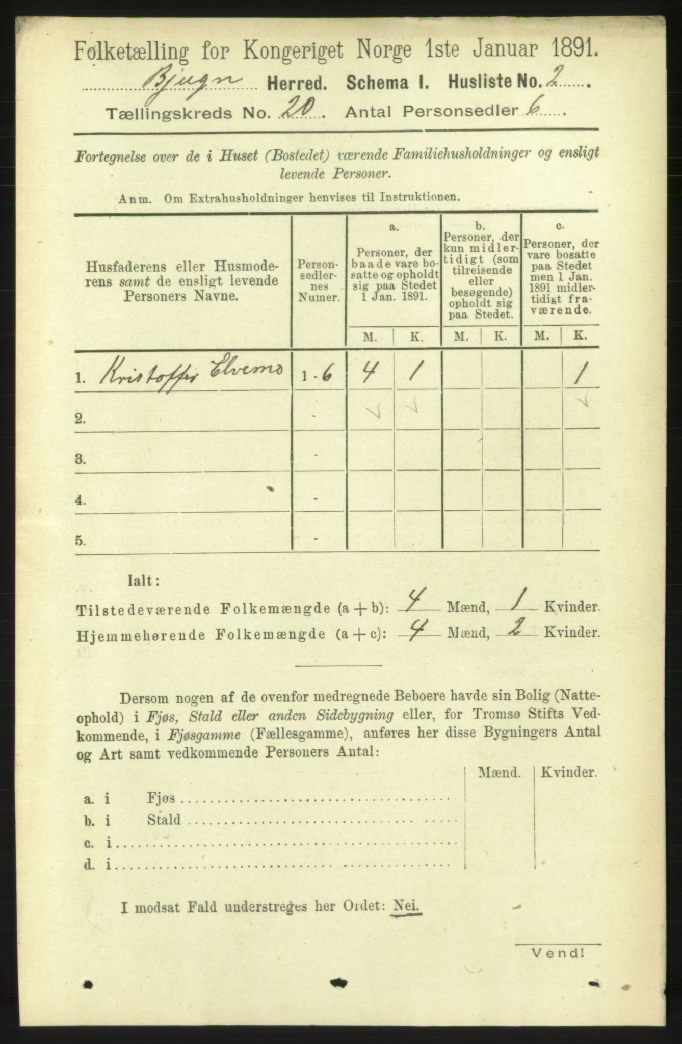 RA, Folketelling 1891 for 1627 Bjugn herred, 1891, s. 5346