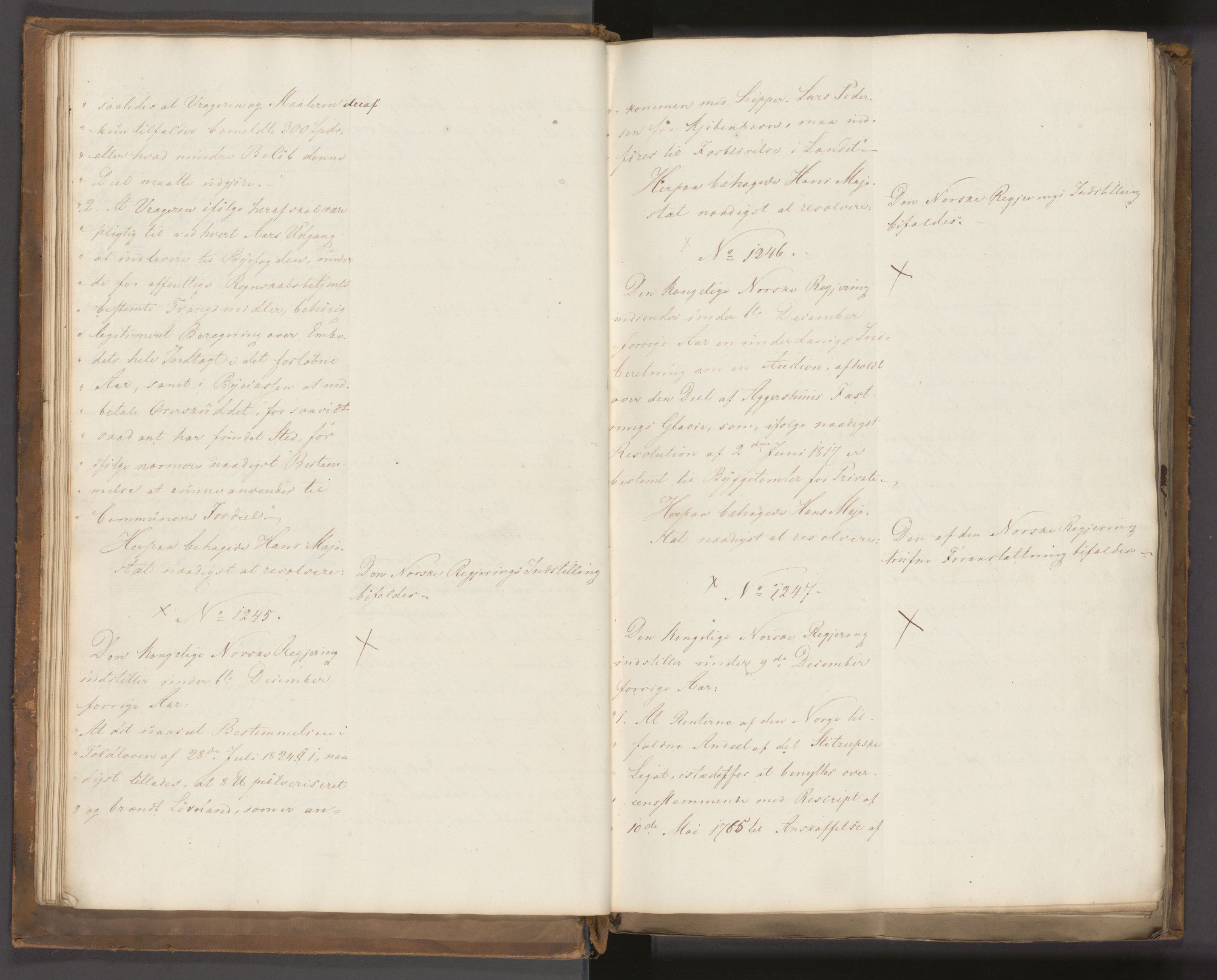 Statsrådssekretariatet, AV/RA-S-1001/A/Ab/L0022: Kgl. res. nr. 1210-1721, 1. halvår, 1826