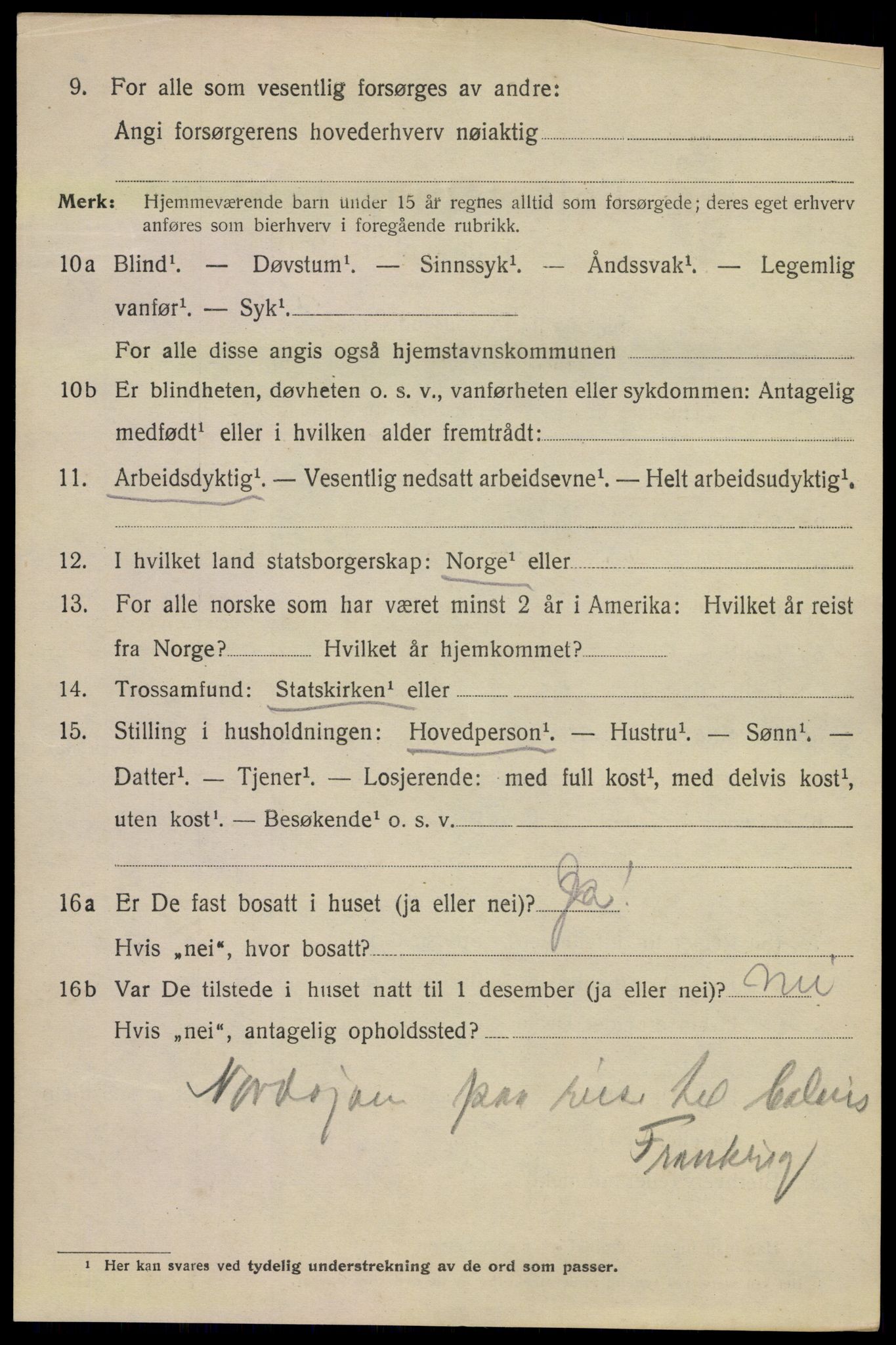SAKO, Folketelling 1920 for 0801 Kragerø kjøpstad, 1920, s. 12030
