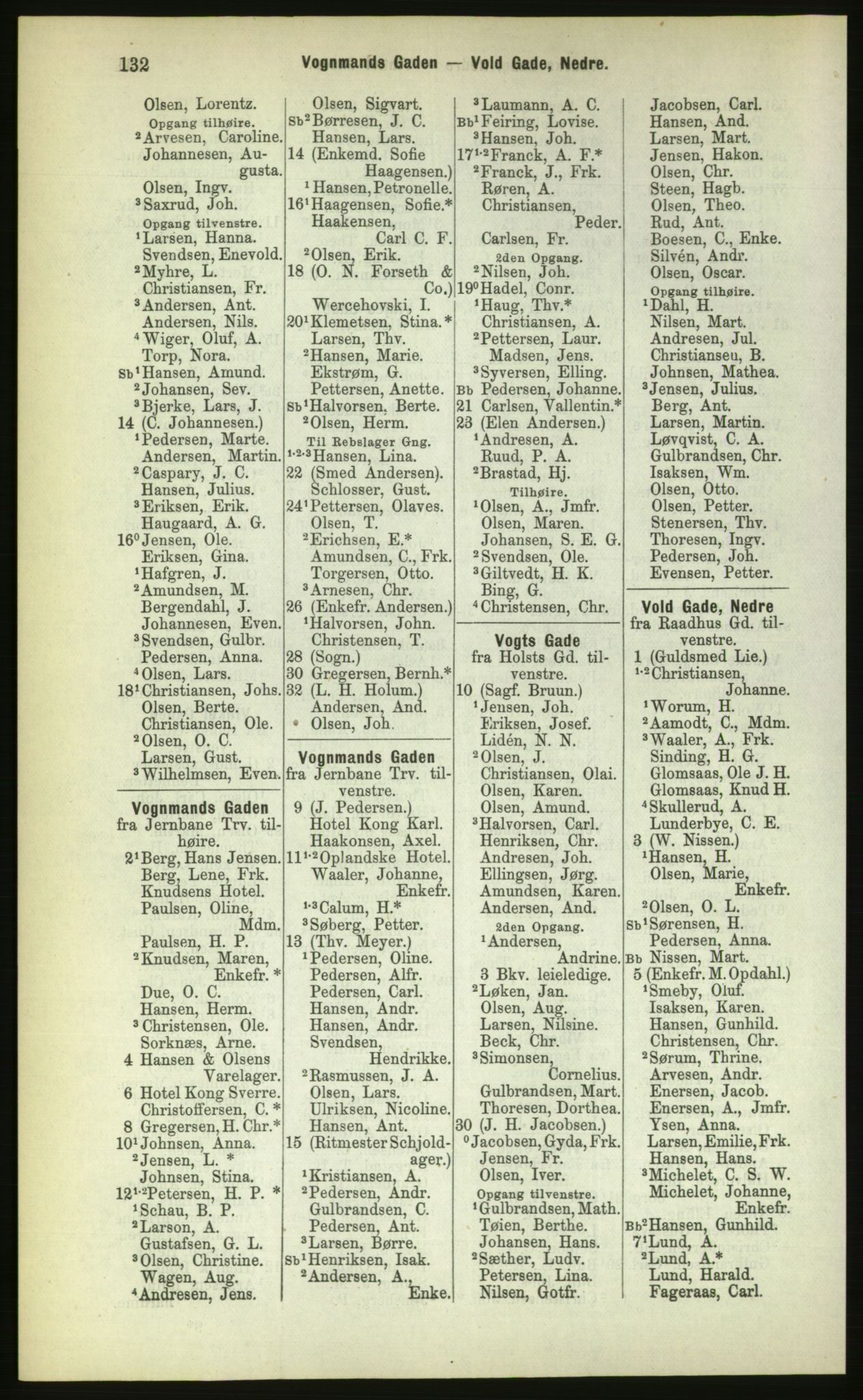 Kristiania/Oslo adressebok, PUBL/-, 1883, s. 132