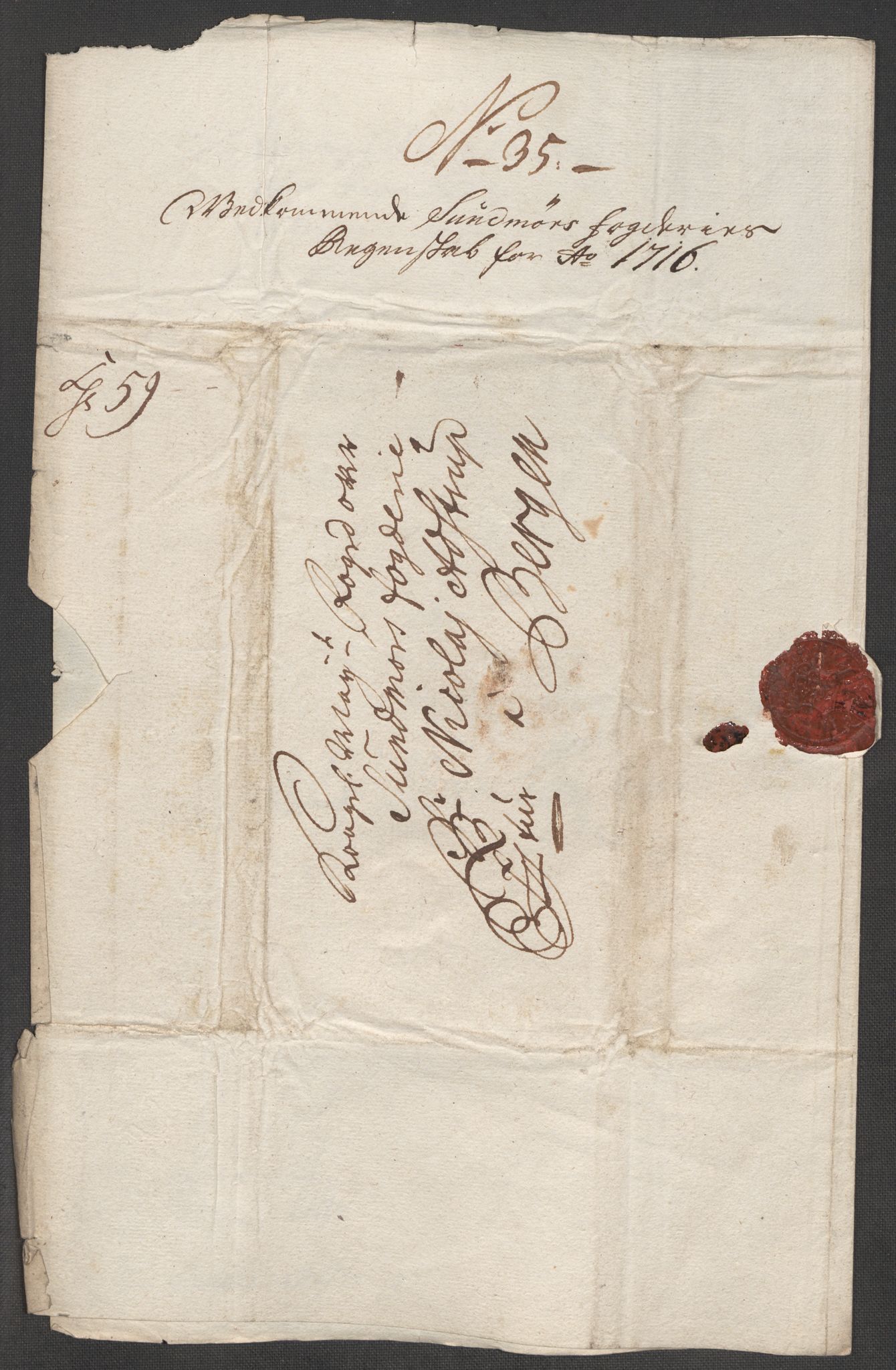 Rentekammeret inntil 1814, Reviderte regnskaper, Fogderegnskap, AV/RA-EA-4092/R54/L3568: Fogderegnskap Sunnmøre, 1716, s. 178