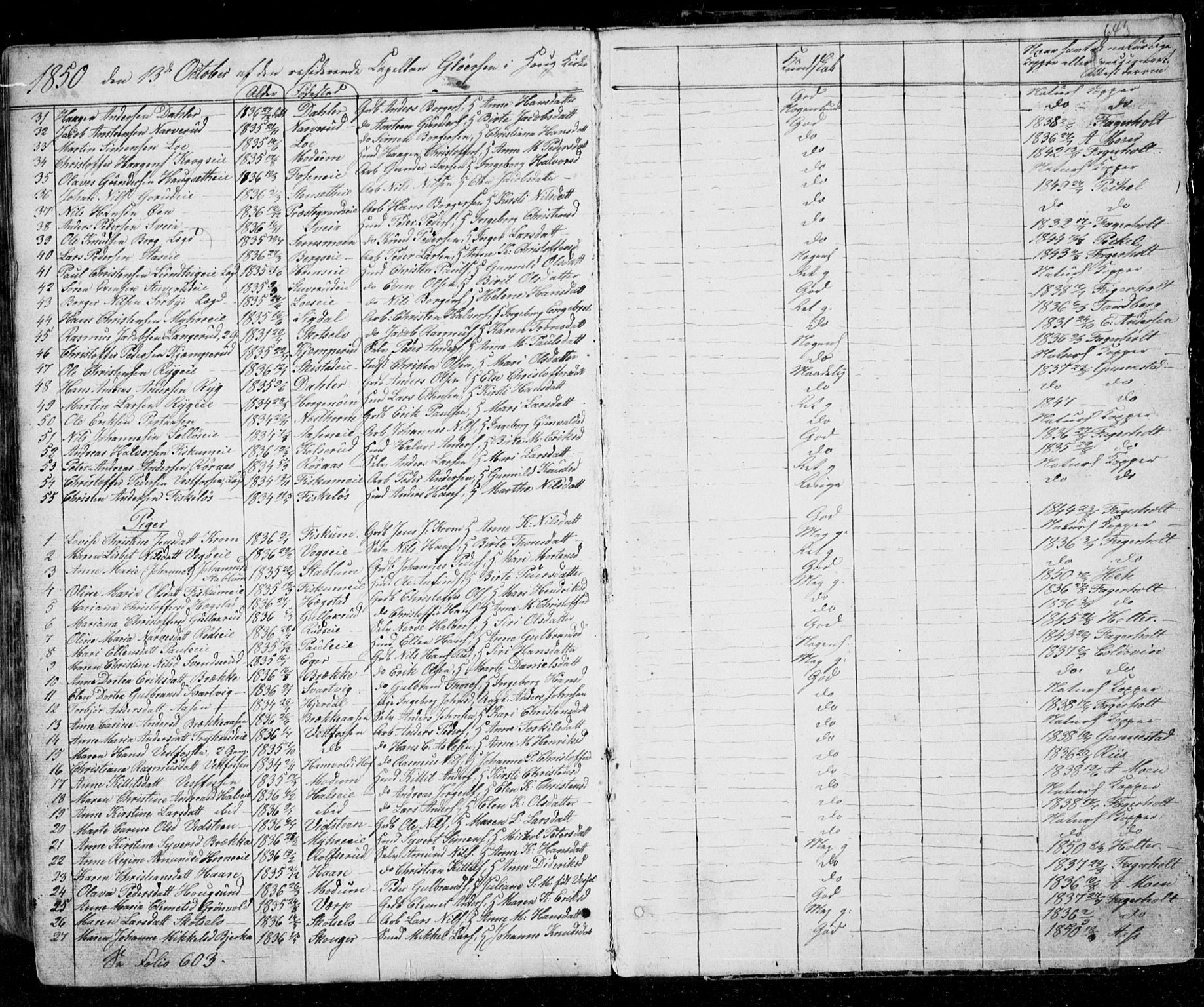 Eiker kirkebøker, AV/SAKO-A-4/G/Ga/L0002: Klokkerbok nr. I 2, 1832-1856, s. 643