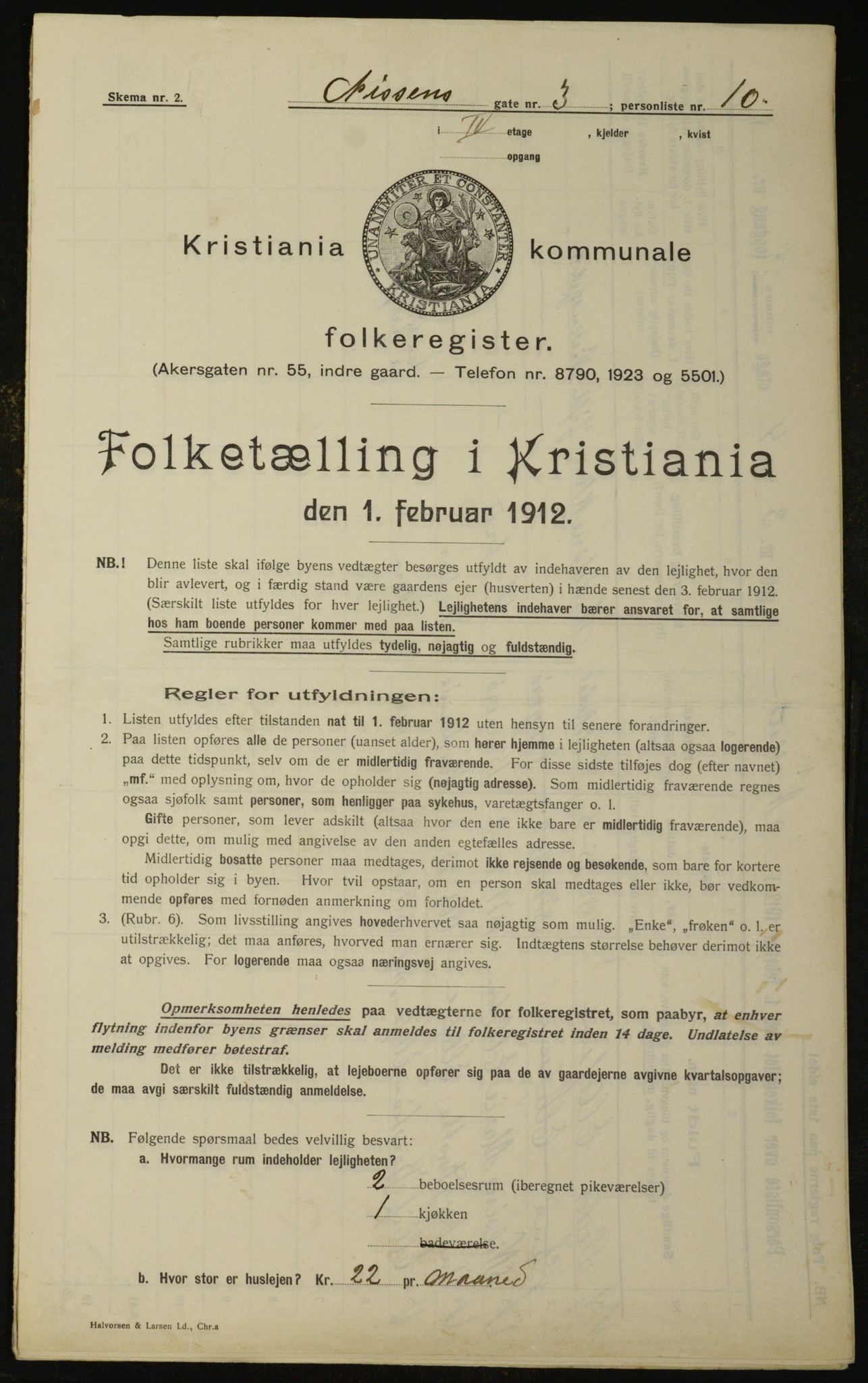 OBA, Kommunal folketelling 1.2.1912 for Kristiania, 1912, s. 71753