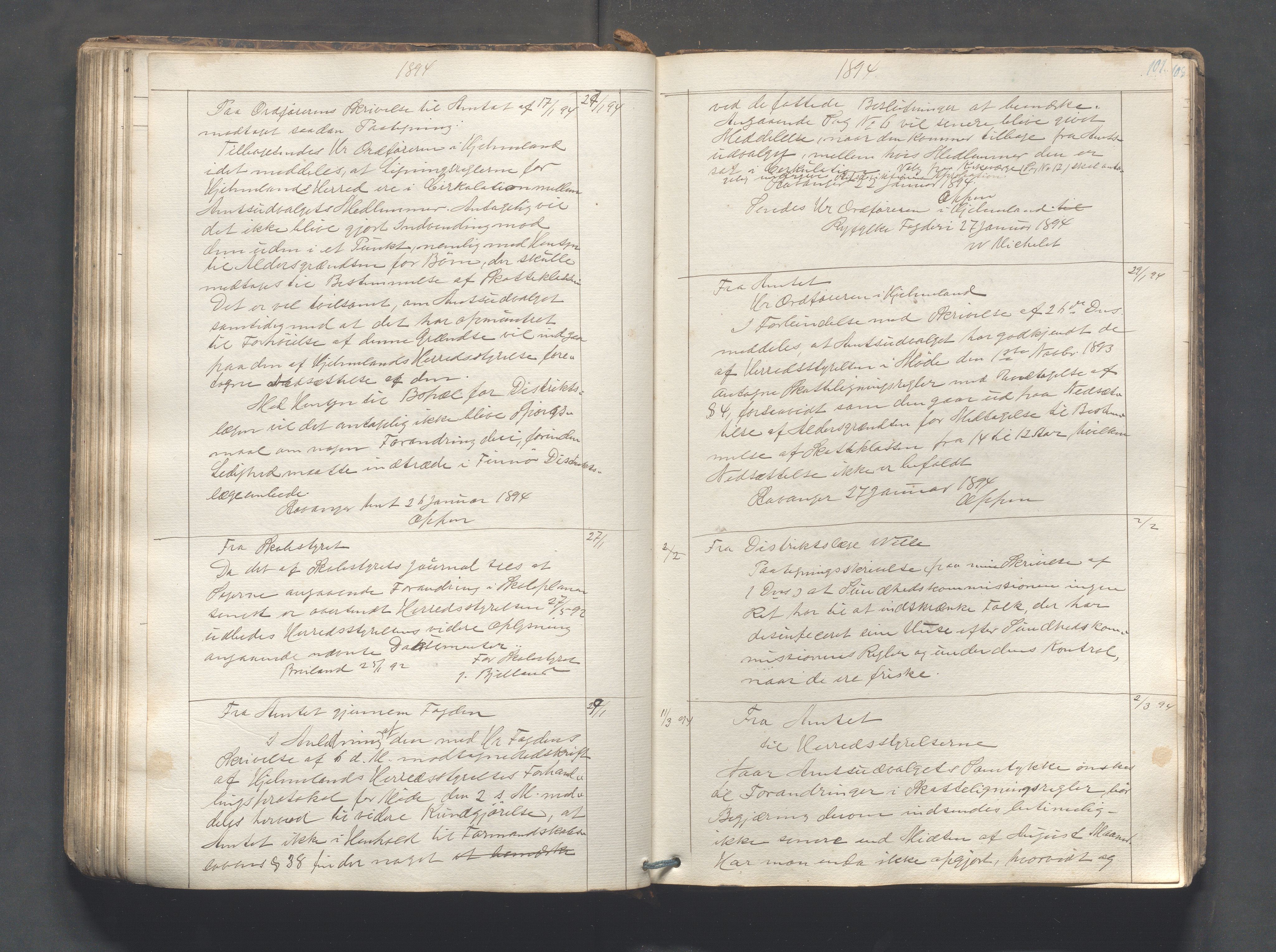 Hjelmeland kommune - Formannskapet, IKAR/K-102522/C/L0001: Journal, 1837-1900, s. 107