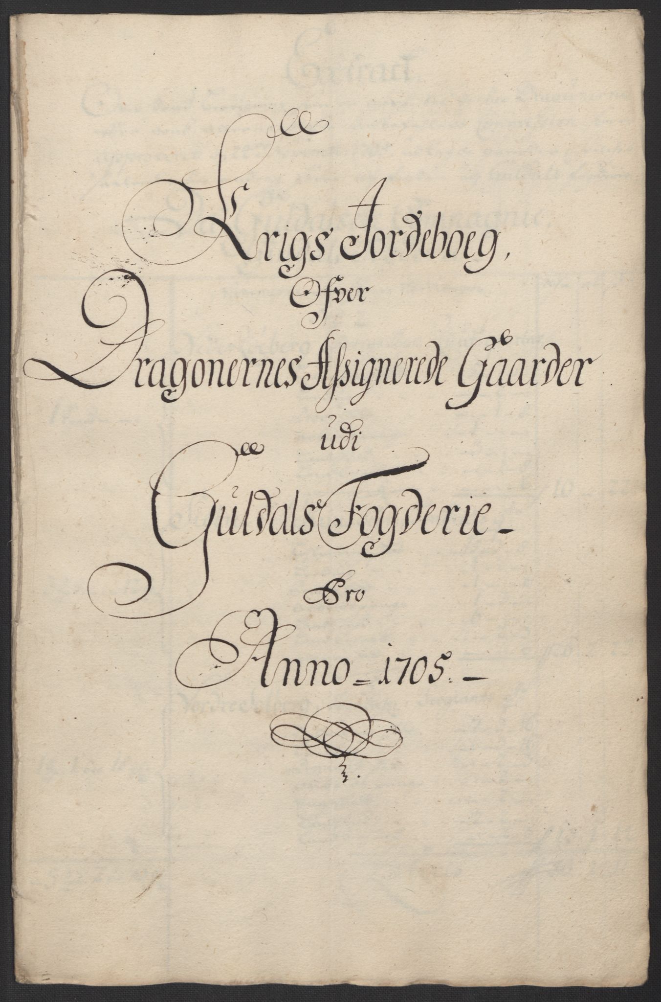 Rentekammeret inntil 1814, Reviderte regnskaper, Fogderegnskap, RA/EA-4092/R60/L3955: Fogderegnskap Orkdal og Gauldal, 1705, s. 416