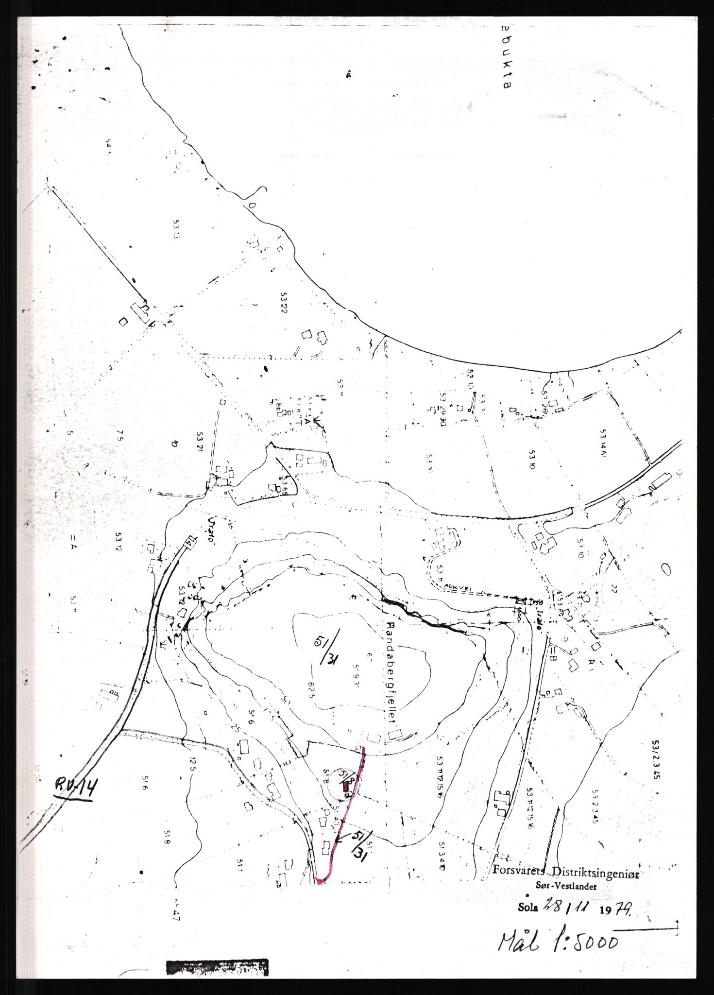 Forsvaret, Luftforsvarets stasjon Randaberg, AV/RA-RAFA-2928/D/Da/L0012/0008: -- / kl 803 Kontrakter. Skjøter m v, 1951-1979