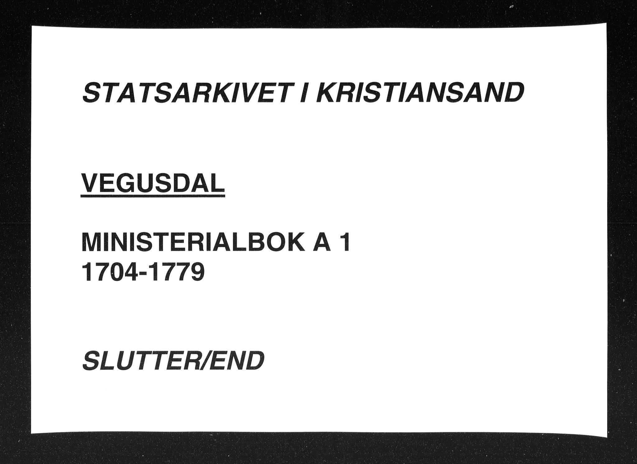 Herefoss sokneprestkontor, AV/SAK-1111-0019/F/Fa/Fab/L0001: Ministerialbok nr. A 1, 1704-1779