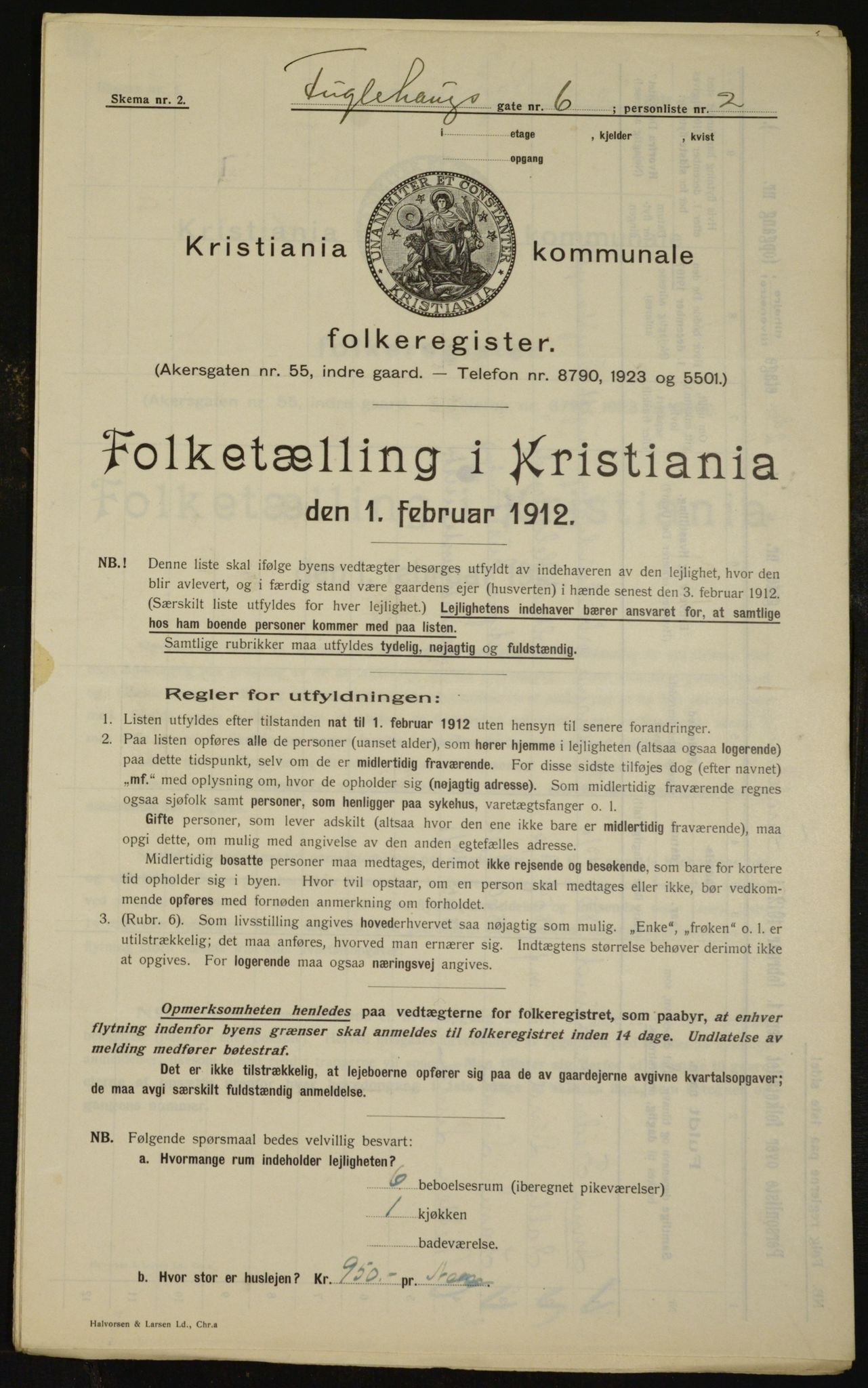 OBA, Kommunal folketelling 1.2.1912 for Kristiania, 1912, s. 28220