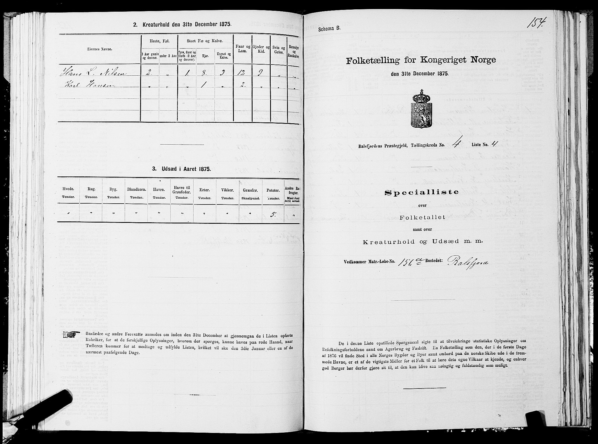 SATØ, Folketelling 1875 for 1933P Balsfjord prestegjeld, 1875, s. 1754