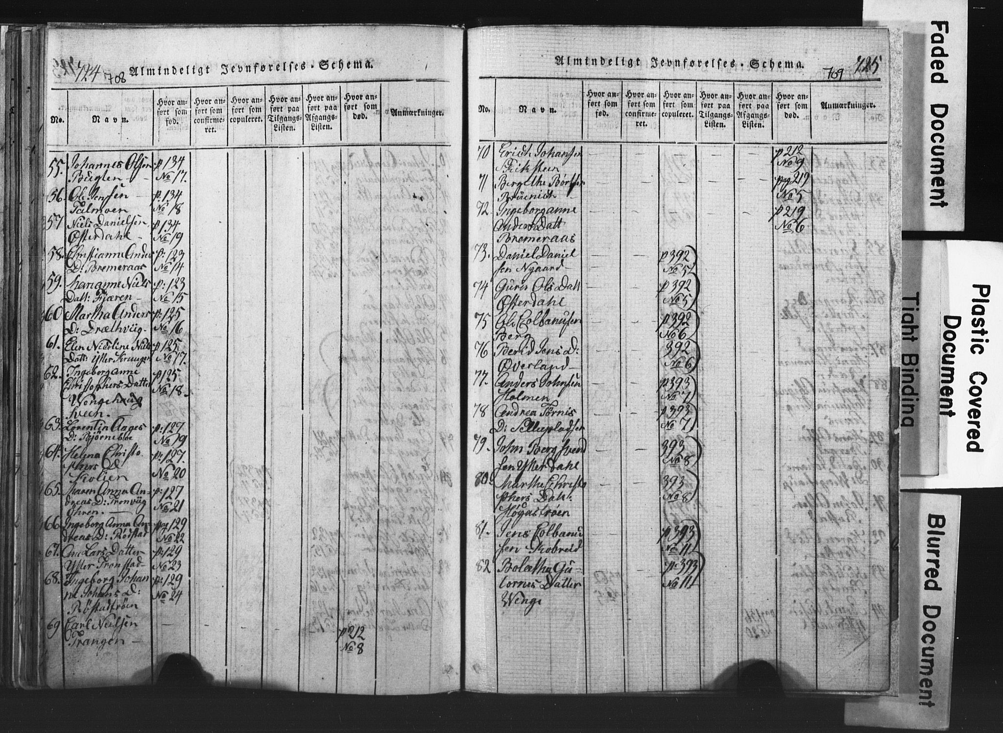 Ministerialprotokoller, klokkerbøker og fødselsregistre - Nord-Trøndelag, SAT/A-1458/701/L0017: Klokkerbok nr. 701C01, 1817-1825, s. 708-709