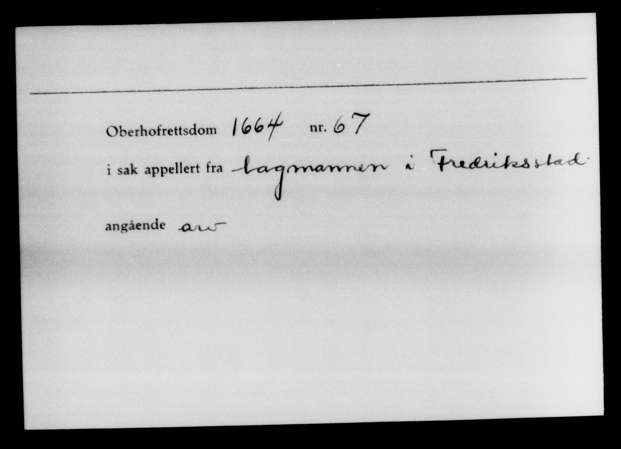 Overhoffretten 1667-1797, AV/RA-EA-2884, 1705