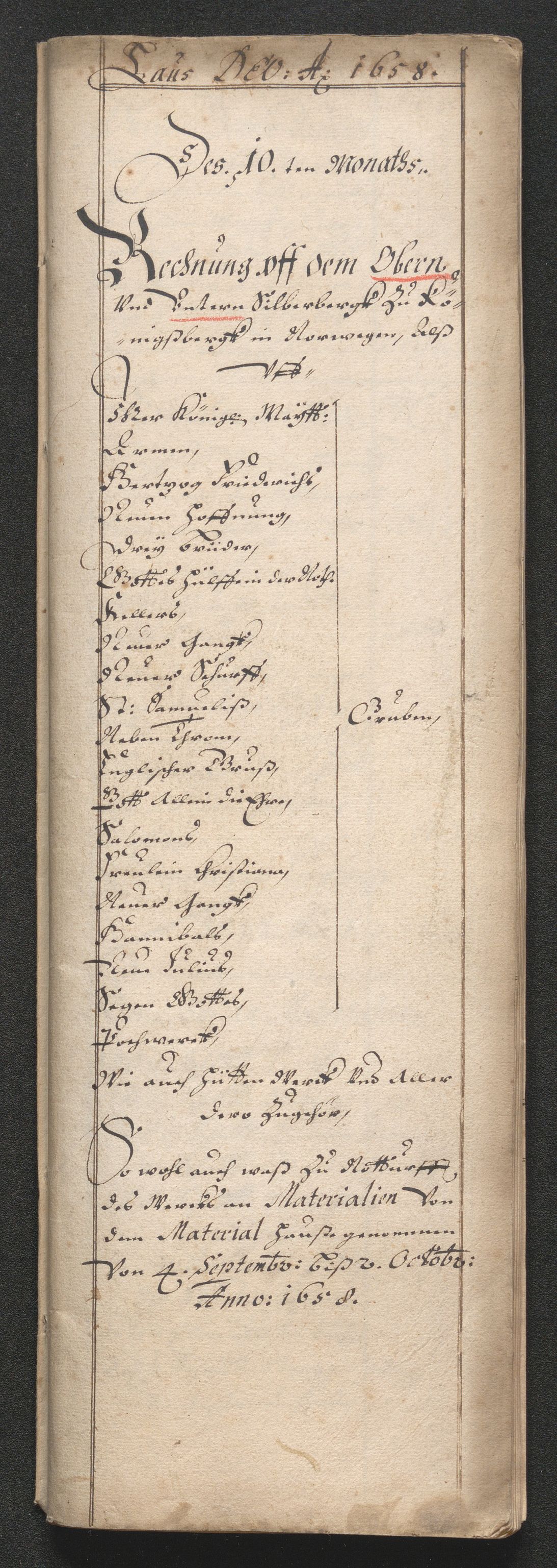 Kongsberg Sølvverk 1623-1816, SAKO/EA-3135/001/D/Dc/Dcd/L0033: Utgiftsregnskap for gruver m.m. , 1658, s. 526