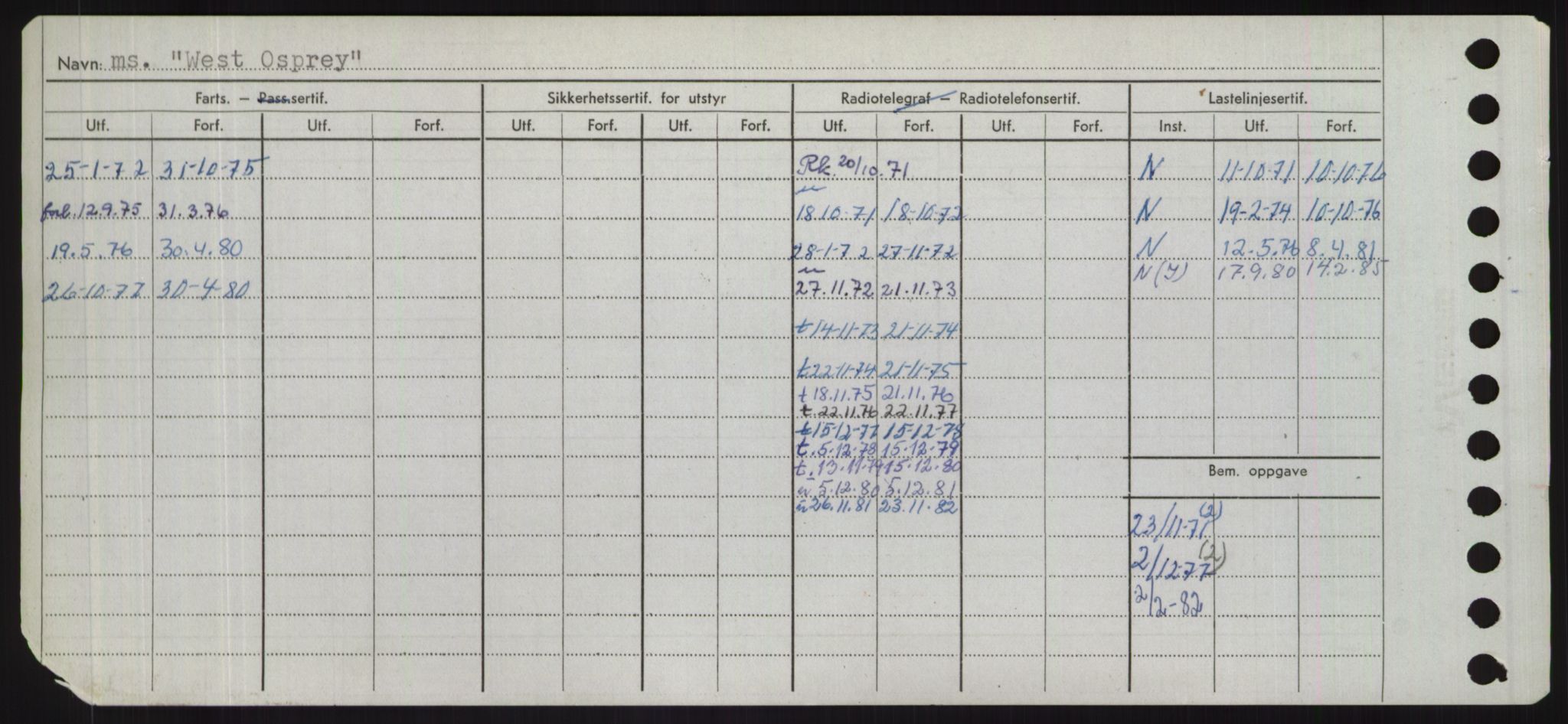 Sjøfartsdirektoratet med forløpere, Skipsmålingen, RA/S-1627/H/Hd/L0041: Fartøy, Vi-Ås, s. 262