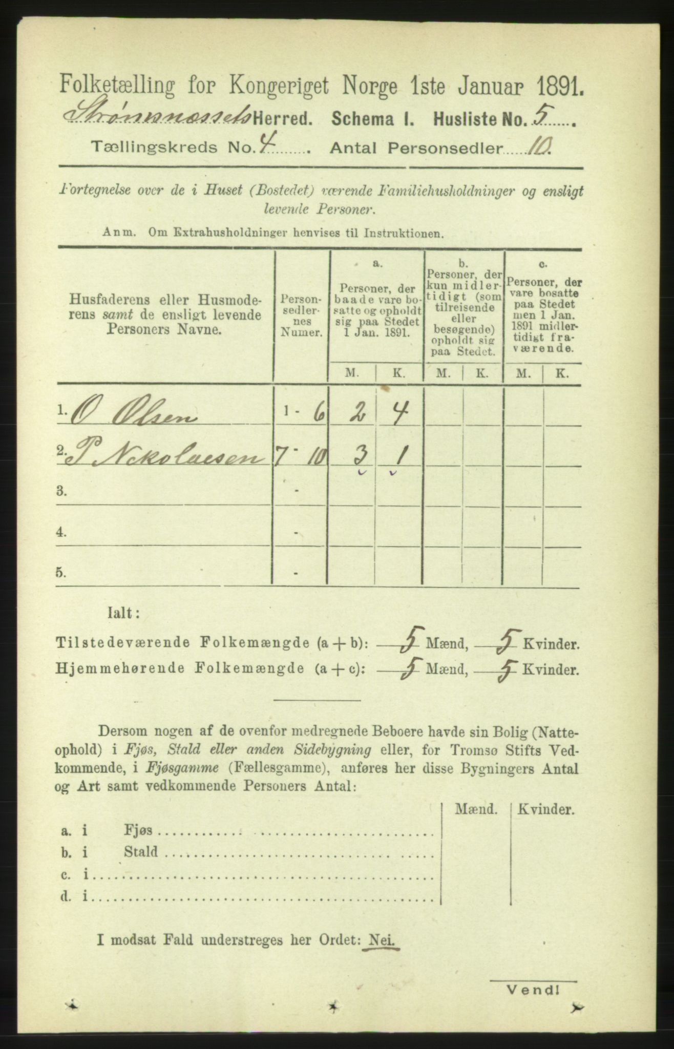 RA, Folketelling 1891 for 1559 Straumsnes herred, 1891, s. 717