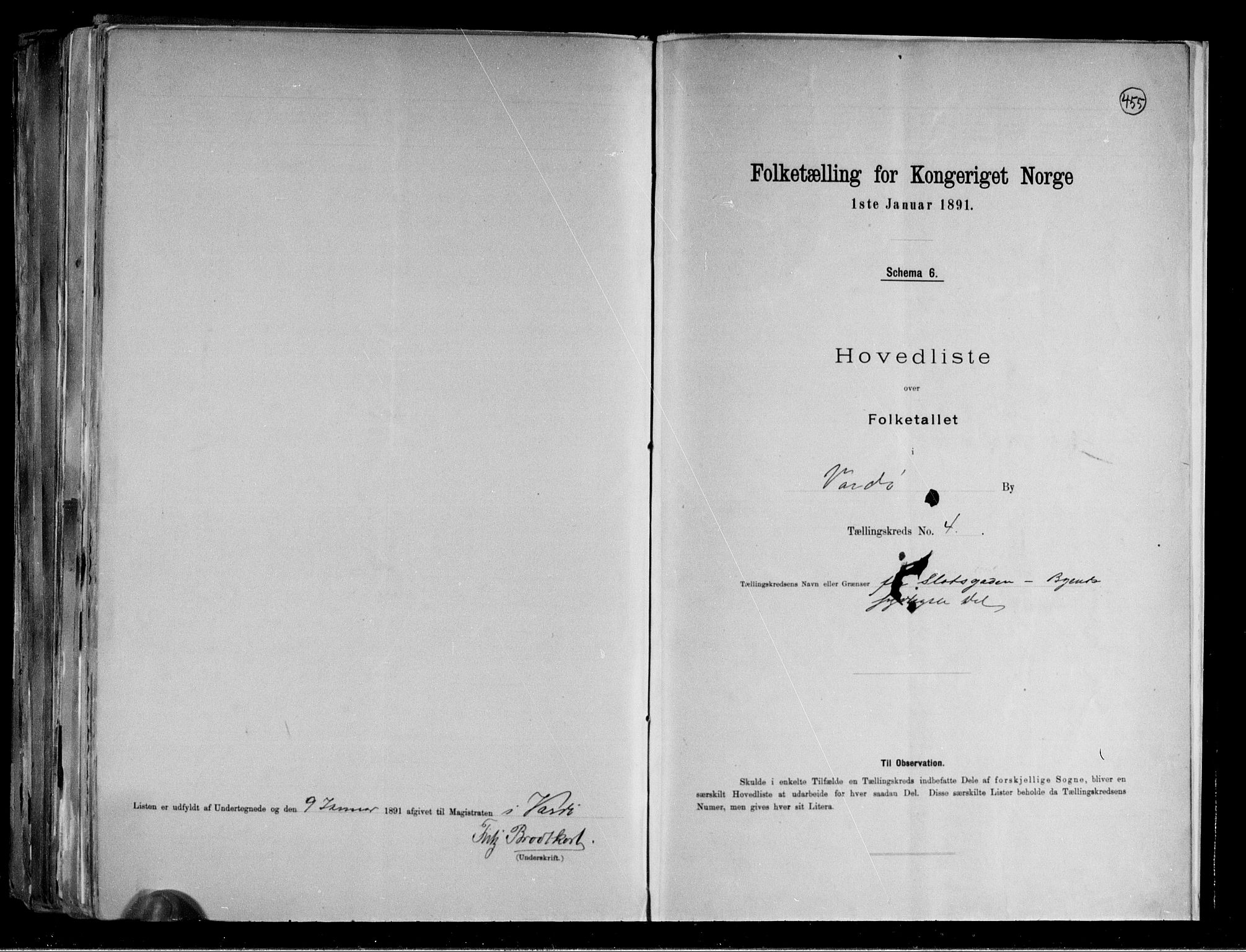 RA, Folketelling 1891 for 2002 Vardø kjøpstad, 1891, s. 11