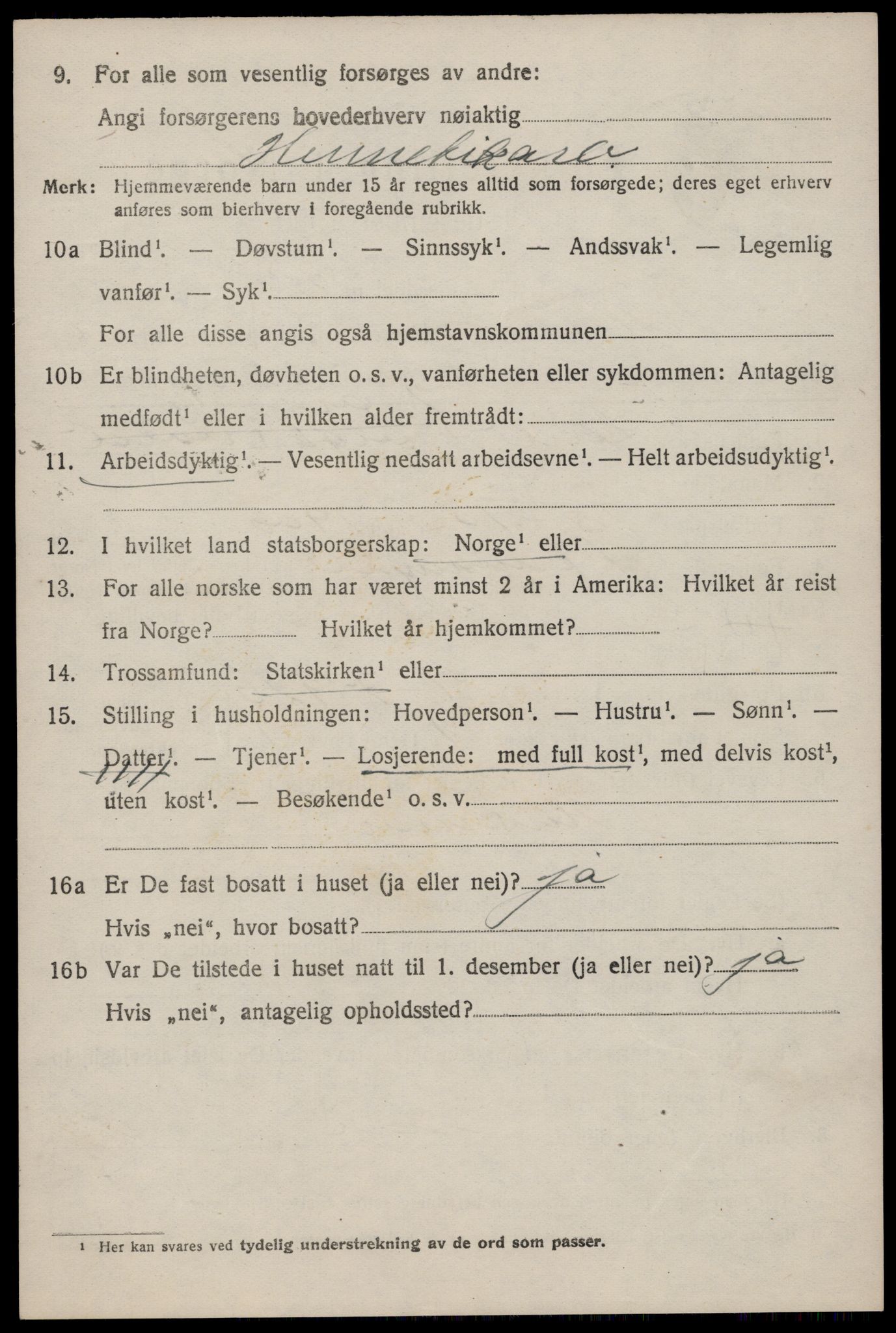 SAST, Folketelling 1920 for 1126 Hetland herred, 1920, s. 13112