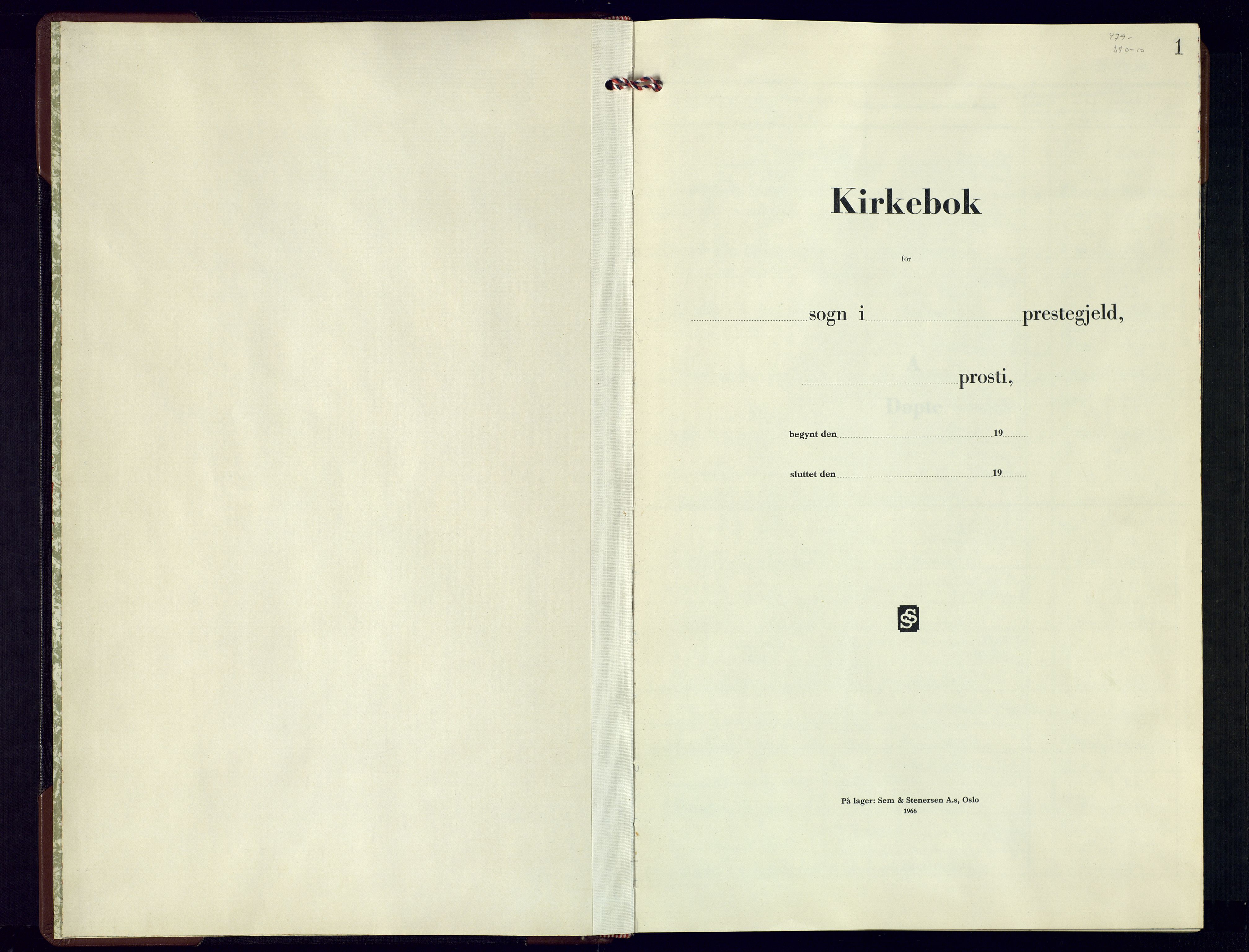 Froland sokneprestkontor, SAK/1111-0013/F/Fb/L0013: Klokkerbok nr. B-13, 1968-1983, s. 1