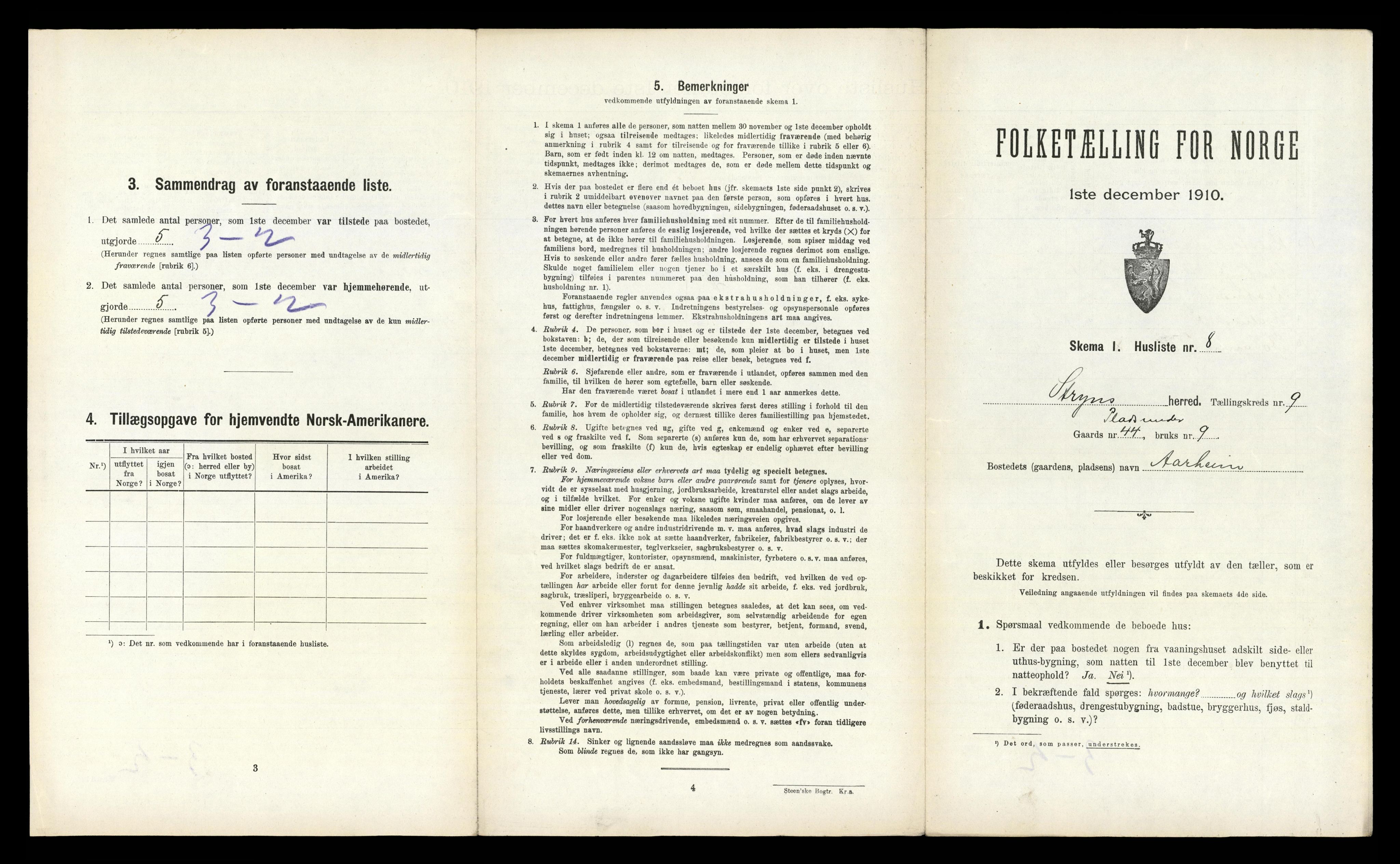 RA, Folketelling 1910 for 1448 Stryn herred, 1910, s. 573