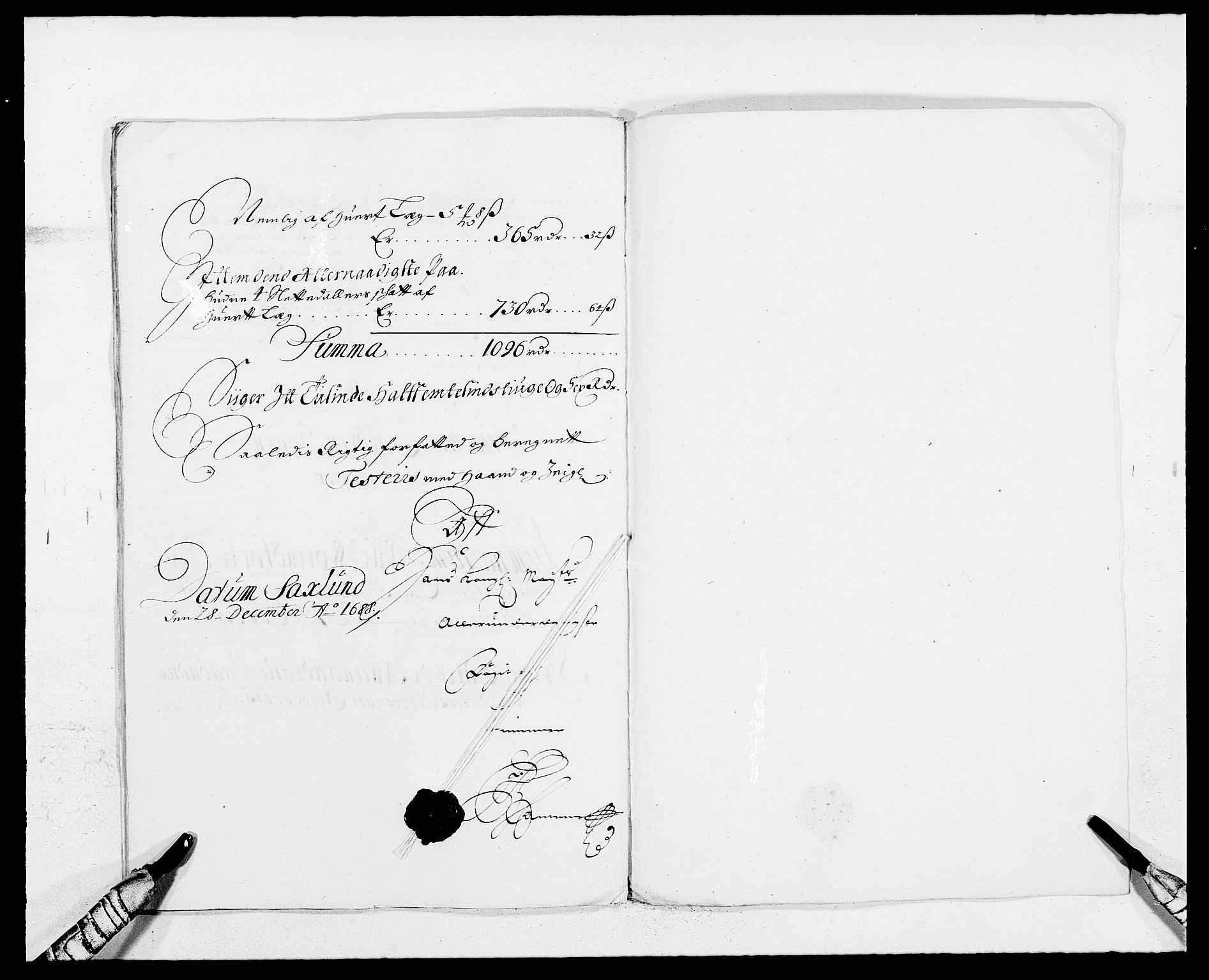 Rentekammeret inntil 1814, Reviderte regnskaper, Fogderegnskap, AV/RA-EA-4092/R16/L1029: Fogderegnskap Hedmark, 1688, s. 304