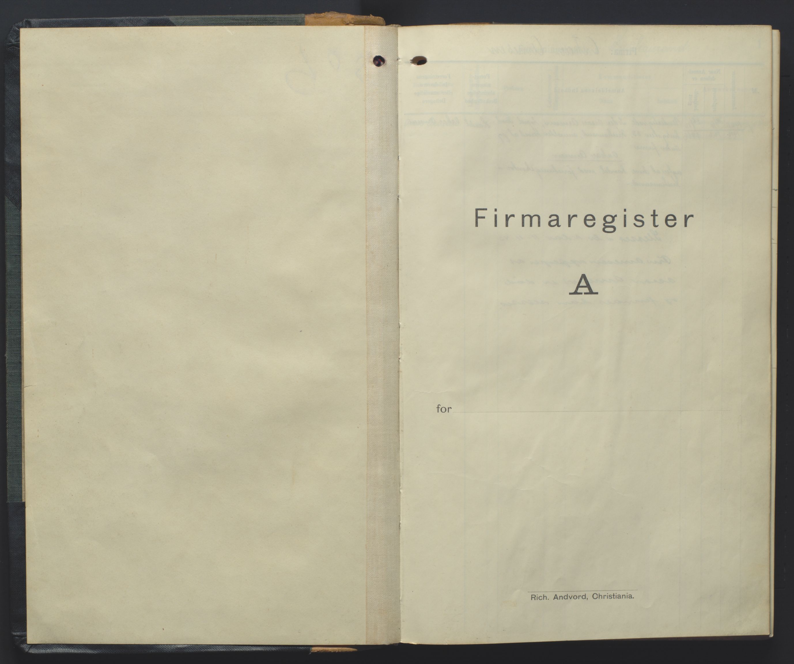 Kristiansand byrett, AV/SAK-1223-0001/K/Kb/L0005: Handelsregister A IV, 1916-1926