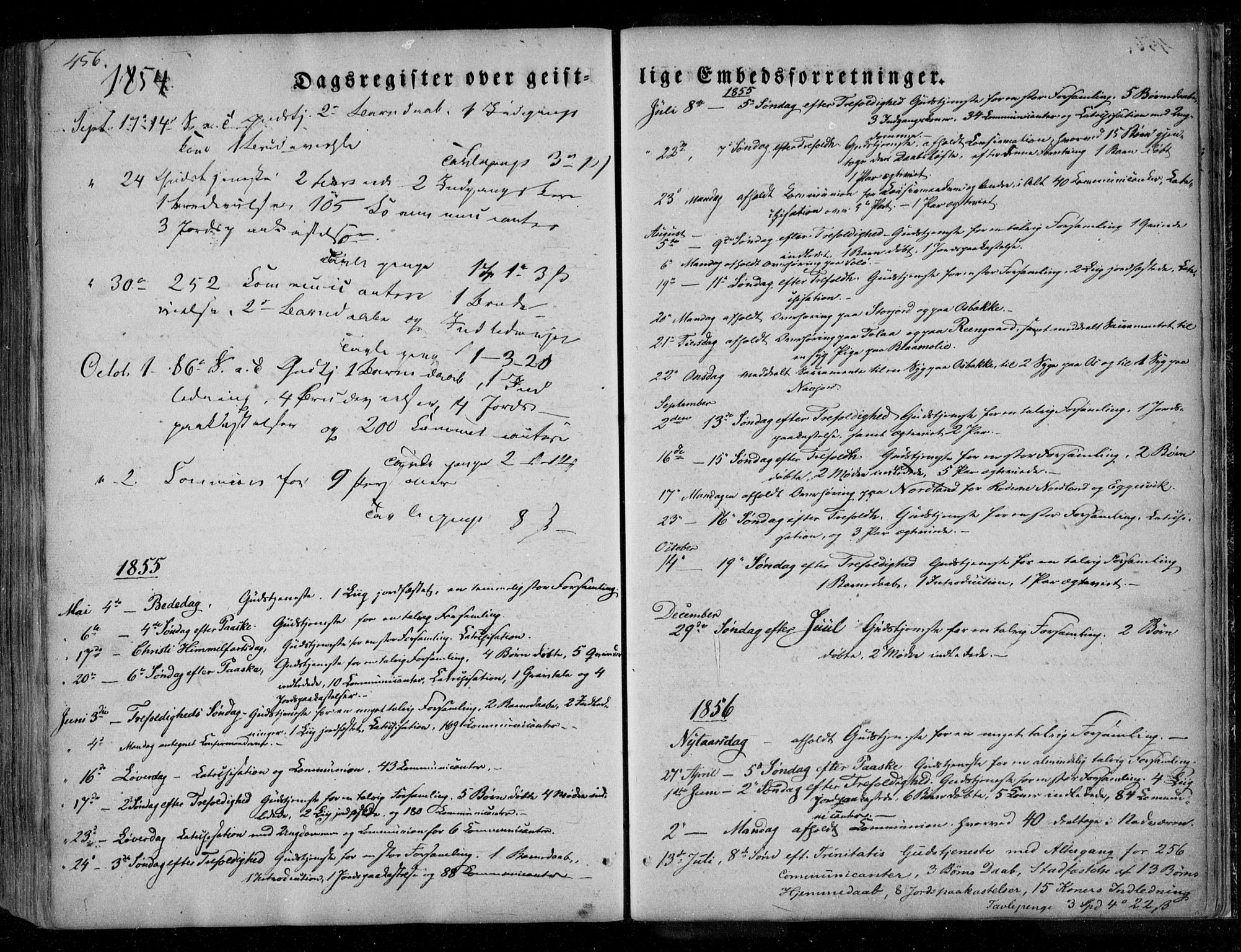 Ministerialprotokoller, klokkerbøker og fødselsregistre - Nordland, SAT/A-1459/846/L0644: Ministerialbok nr. 846A02, 1837-1872, s. 456