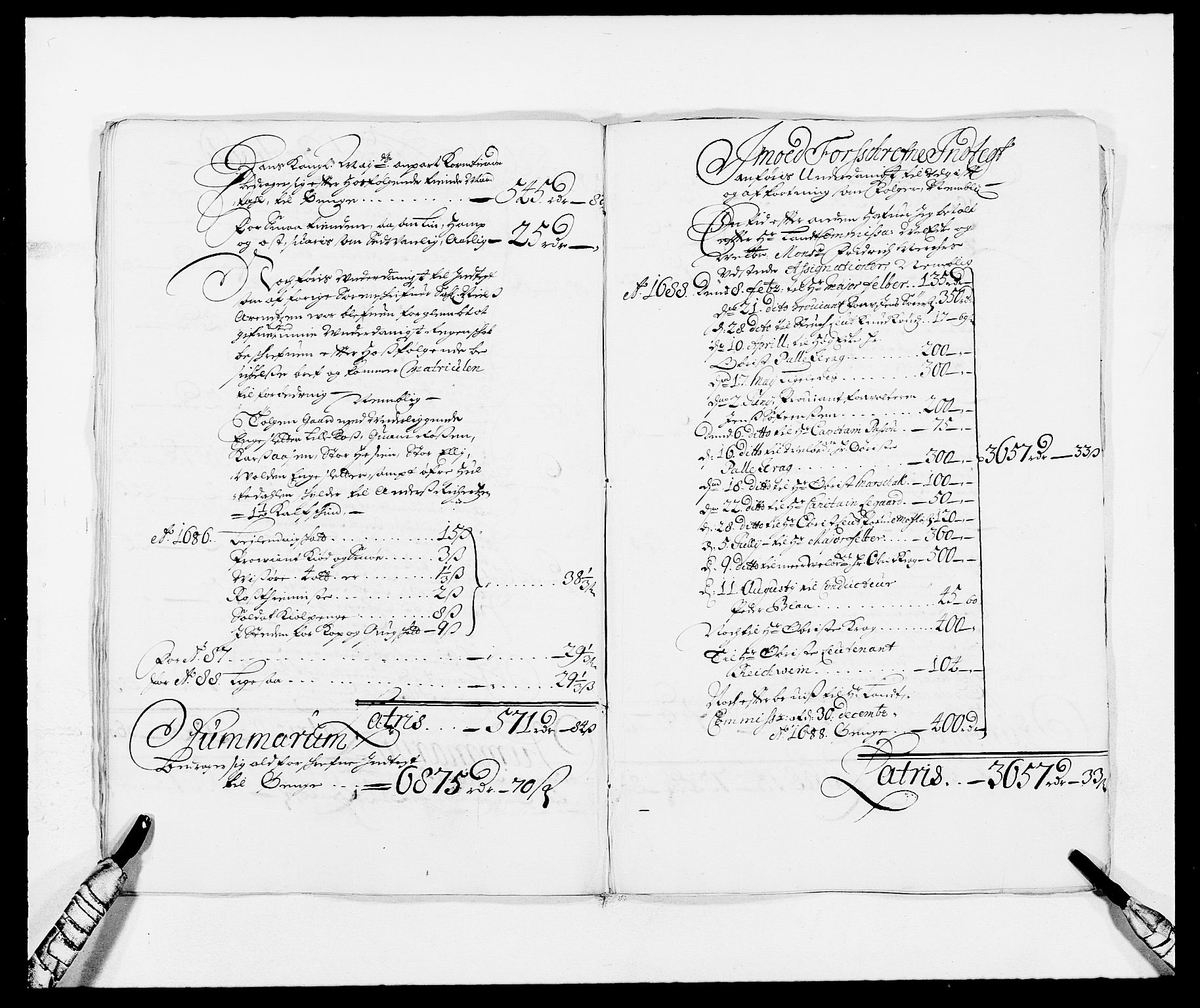 Rentekammeret inntil 1814, Reviderte regnskaper, Fogderegnskap, AV/RA-EA-4092/R13/L0825: Fogderegnskap Solør, Odal og Østerdal, 1688, s. 182