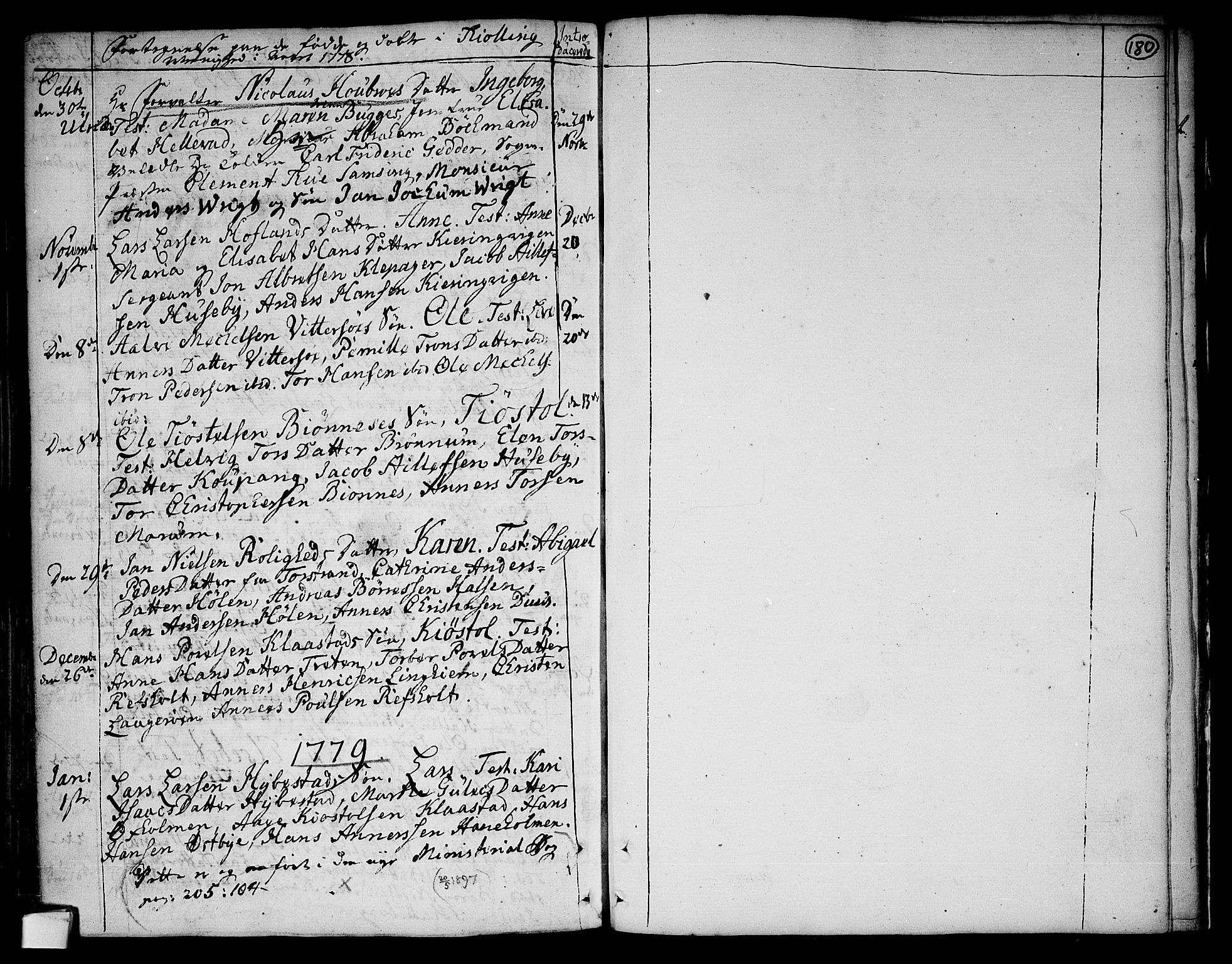 Tjølling kirkebøker, SAKO/A-60/F/Fa/L0003: Ministerialbok nr. 3, 1735-1778, s. 180
