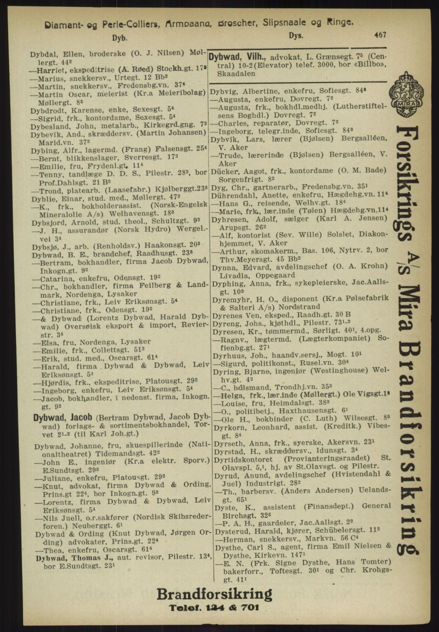 Kristiania/Oslo adressebok, PUBL/-, 1918, s. 492