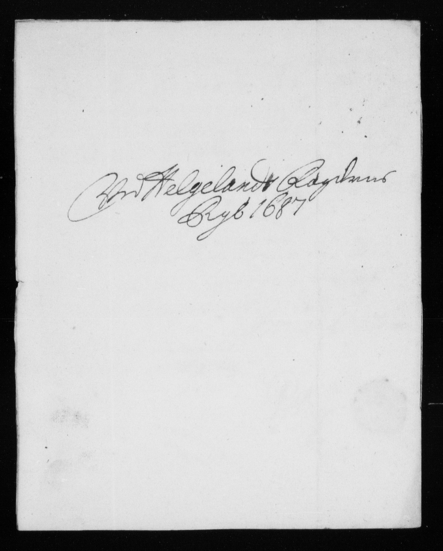 Rentekammeret inntil 1814, Reviderte regnskaper, Stiftamtstueregnskaper, Trondheim stiftamt og Nordland amt, RA/EA-6044/R/Rh/L0009: Nordland amt, 1687