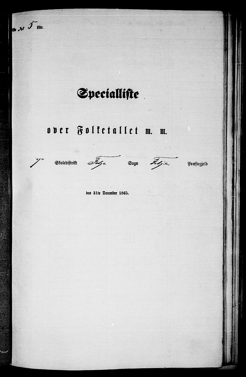 RA, Folketelling 1865 for 1222P Fitjar prestegjeld, 1865, s. 71