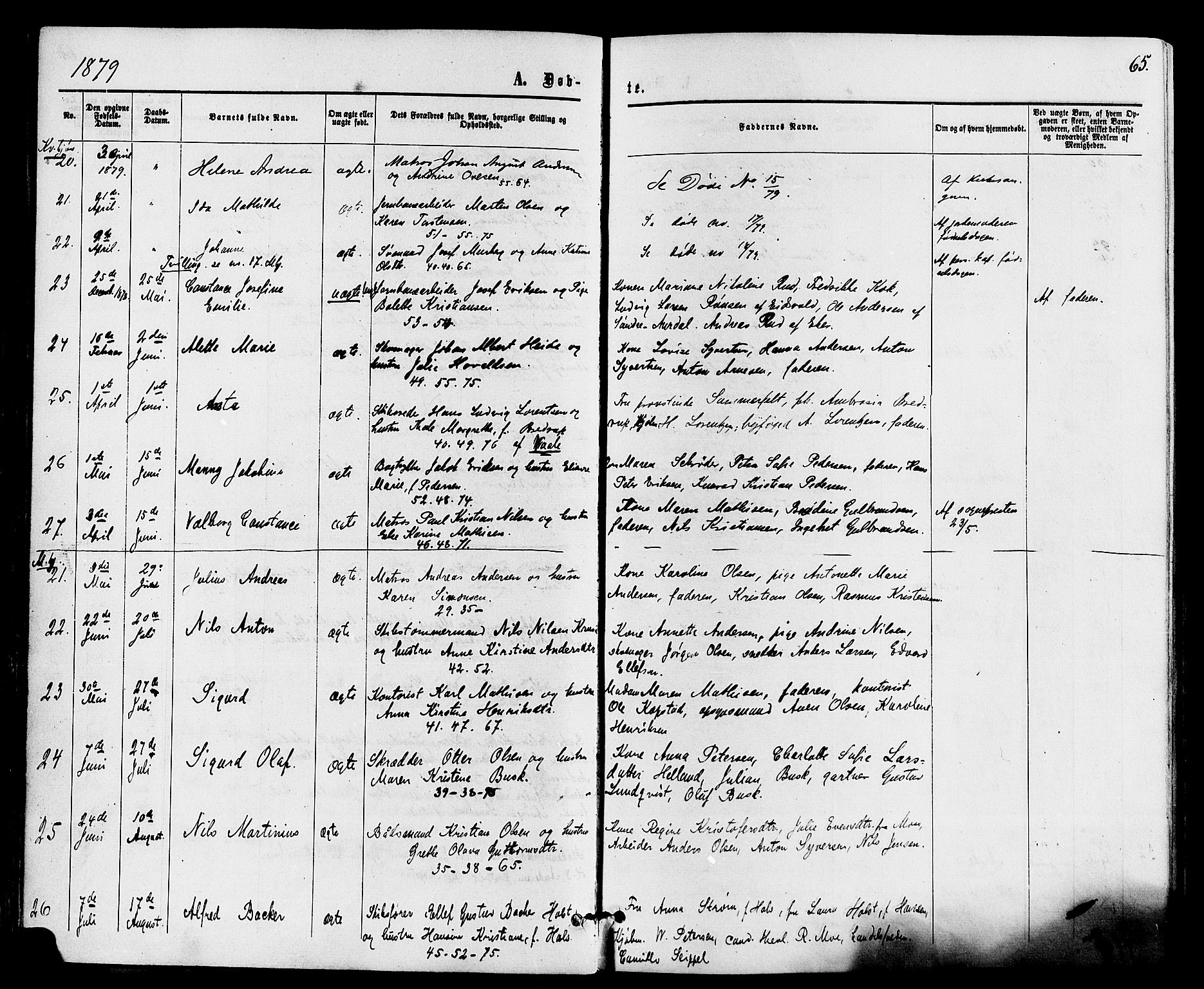 Holmestrand kirkebøker, AV/SAKO-A-346/F/Fa/L0003: Ministerialbok nr. 3, 1867-1879, s. 65