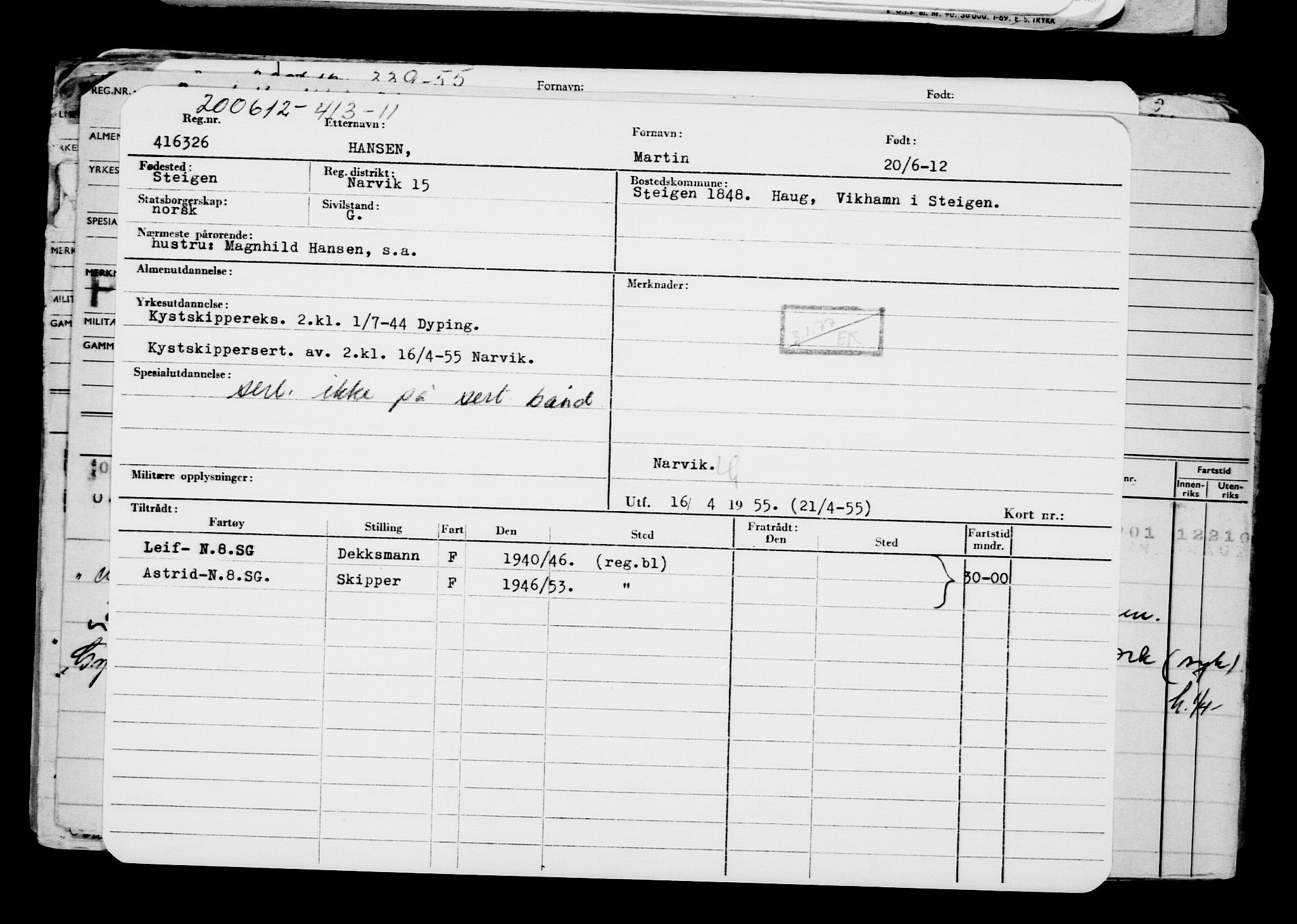 Direktoratet for sjømenn, AV/RA-S-3545/G/Gb/L0105: Hovedkort, 1912, s. 352