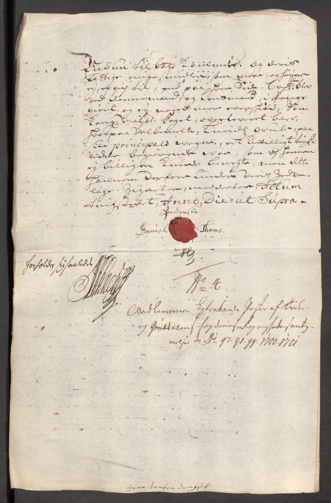 Rentekammeret inntil 1814, Reviderte regnskaper, Fogderegnskap, RA/EA-4092/R60/L3951: Fogderegnskap Orkdal og Gauldal, 1701, s. 469