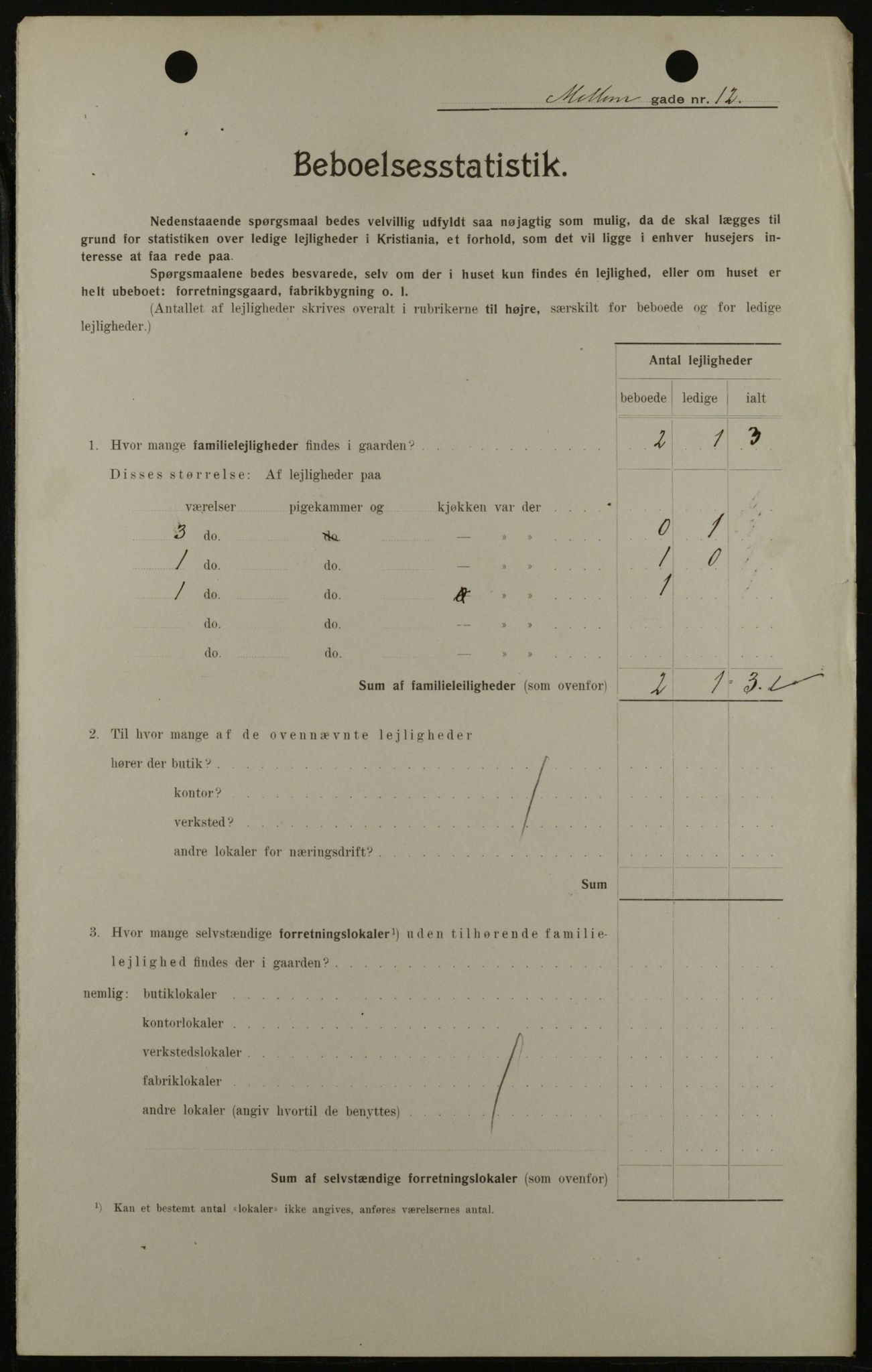 OBA, Kommunal folketelling 1.2.1908 for Kristiania kjøpstad, 1908, s. 58388