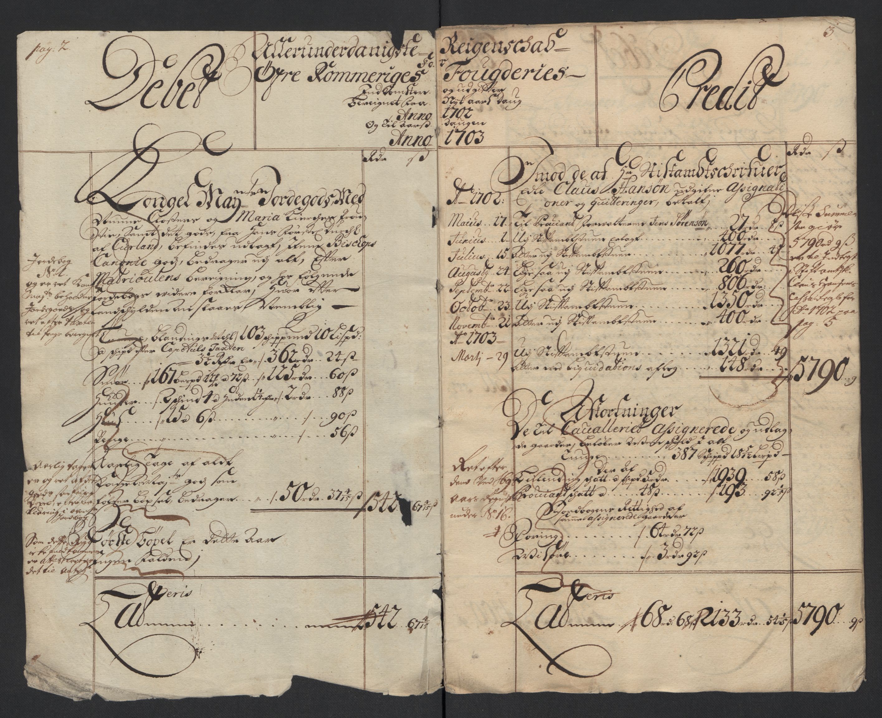 Rentekammeret inntil 1814, Reviderte regnskaper, Fogderegnskap, AV/RA-EA-4092/R12/L0714: Fogderegnskap Øvre Romerike, 1702, s. 4