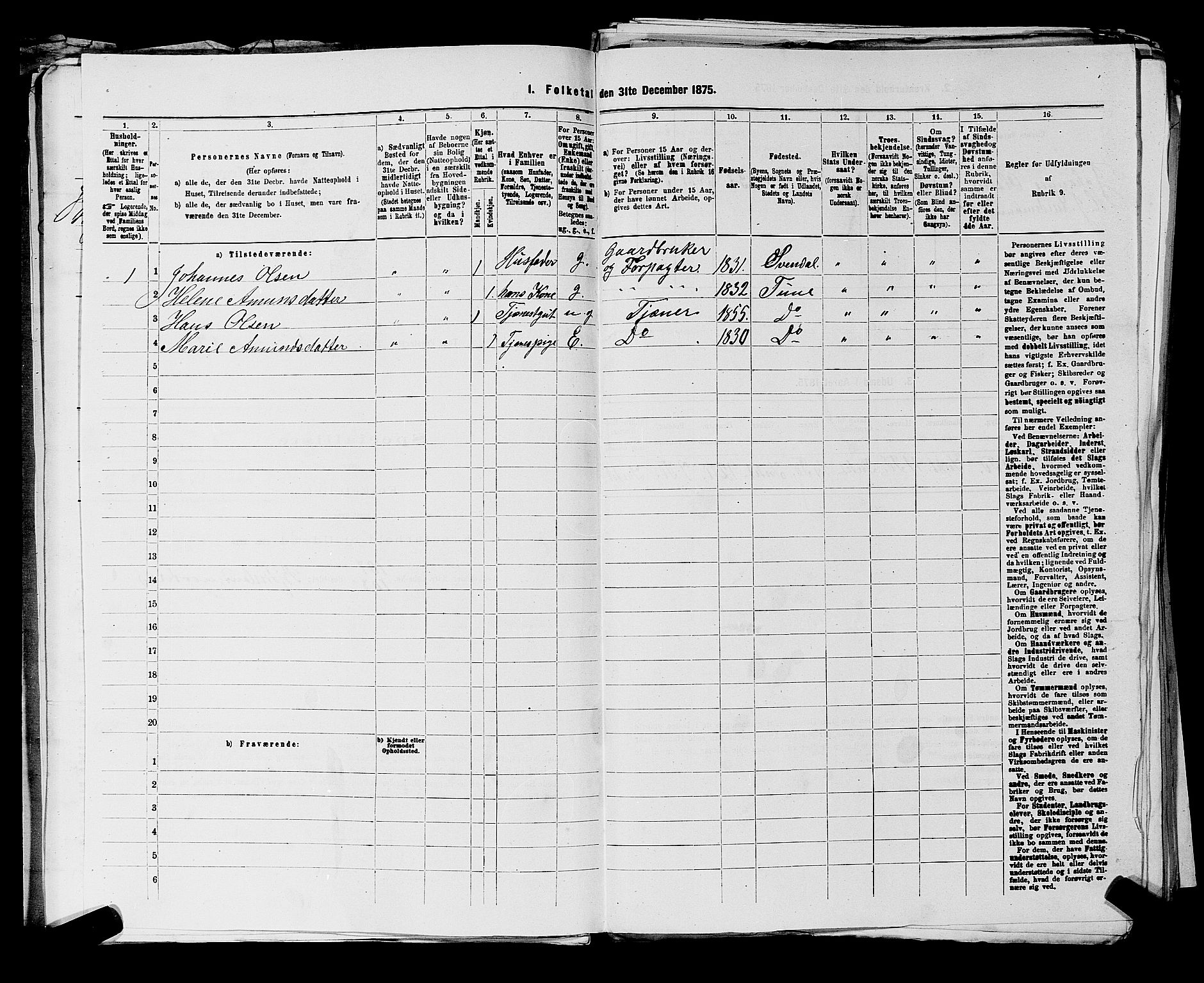 RA, Folketelling 1875 for 0130P Tune prestegjeld, 1875, s. 103