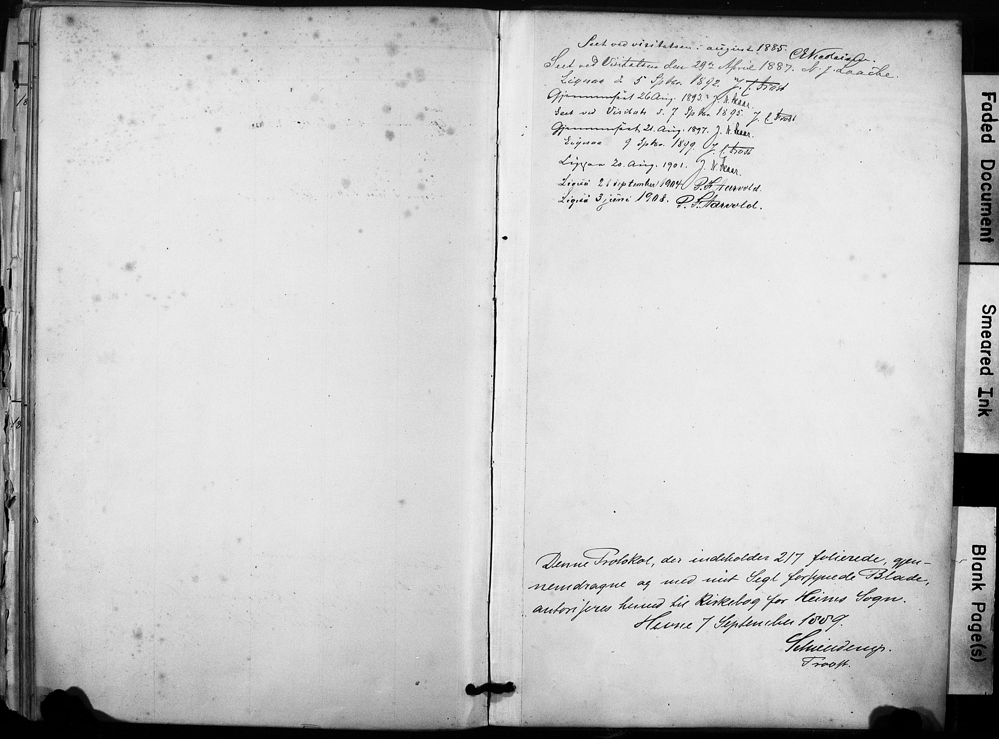 Ministerialprotokoller, klokkerbøker og fødselsregistre - Sør-Trøndelag, AV/SAT-A-1456/633/L0518: Ministerialbok nr. 633A01, 1884-1906