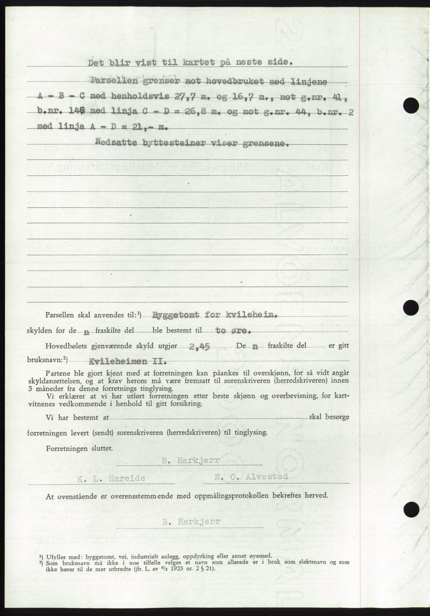 Søre Sunnmøre sorenskriveri, AV/SAT-A-4122/1/2/2C/L0108: Pantebok nr. 34A, 1957-1958, Dagboknr: 2994/1957