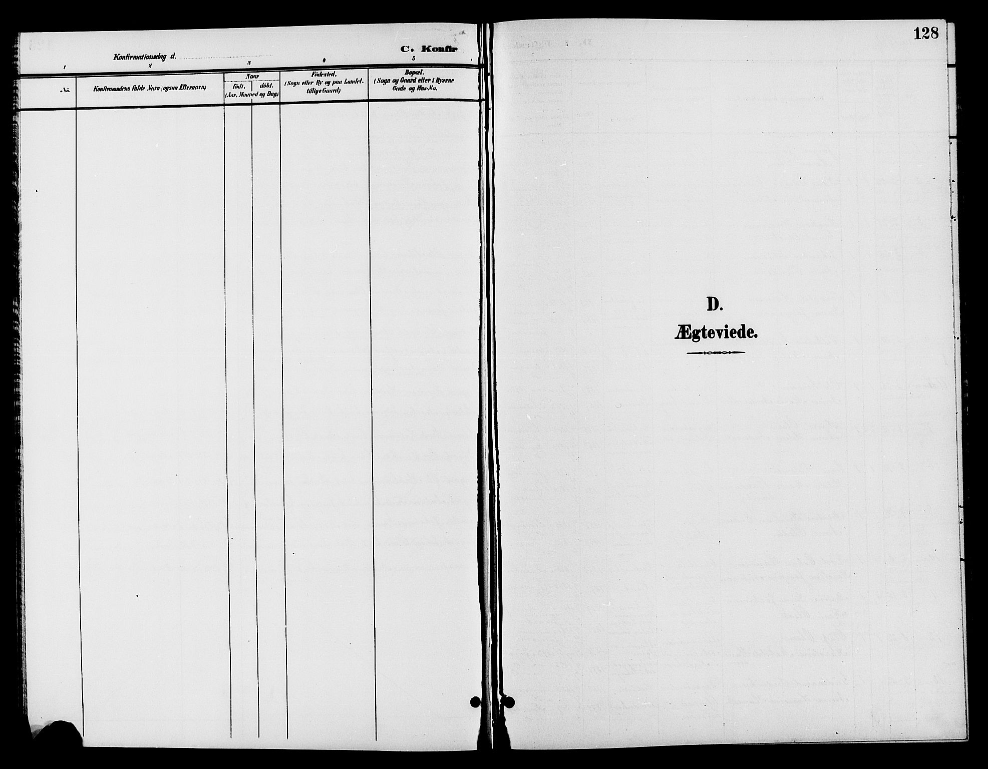 Jevnaker prestekontor, SAH/PREST-116/H/Ha/Hab/L0002: Klokkerbok nr. 2, 1896-1906, s. 128