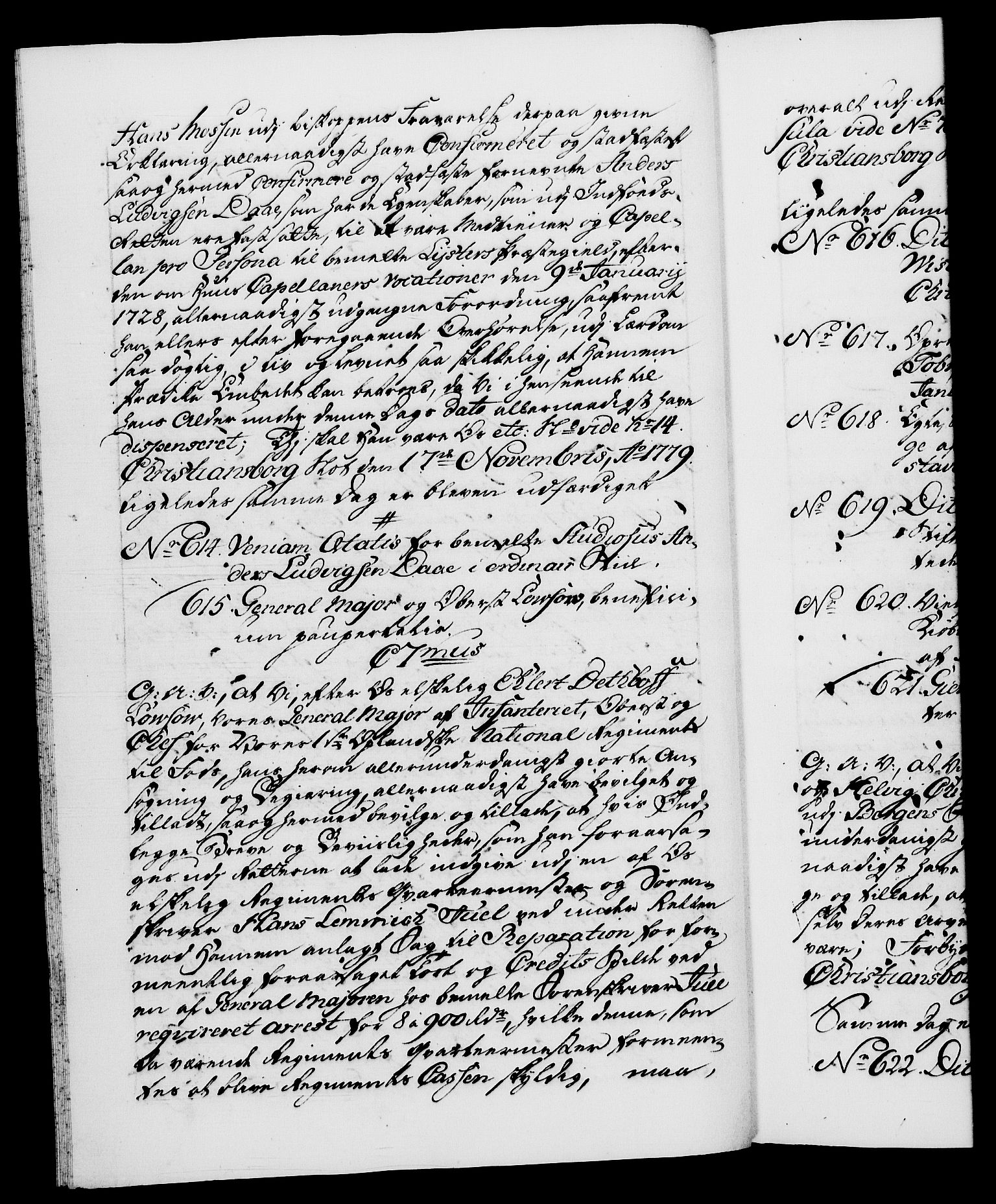 Danske Kanselli 1572-1799, RA/EA-3023/F/Fc/Fca/Fcaa/L0048: Norske registre, 1779-1781, s. 199b