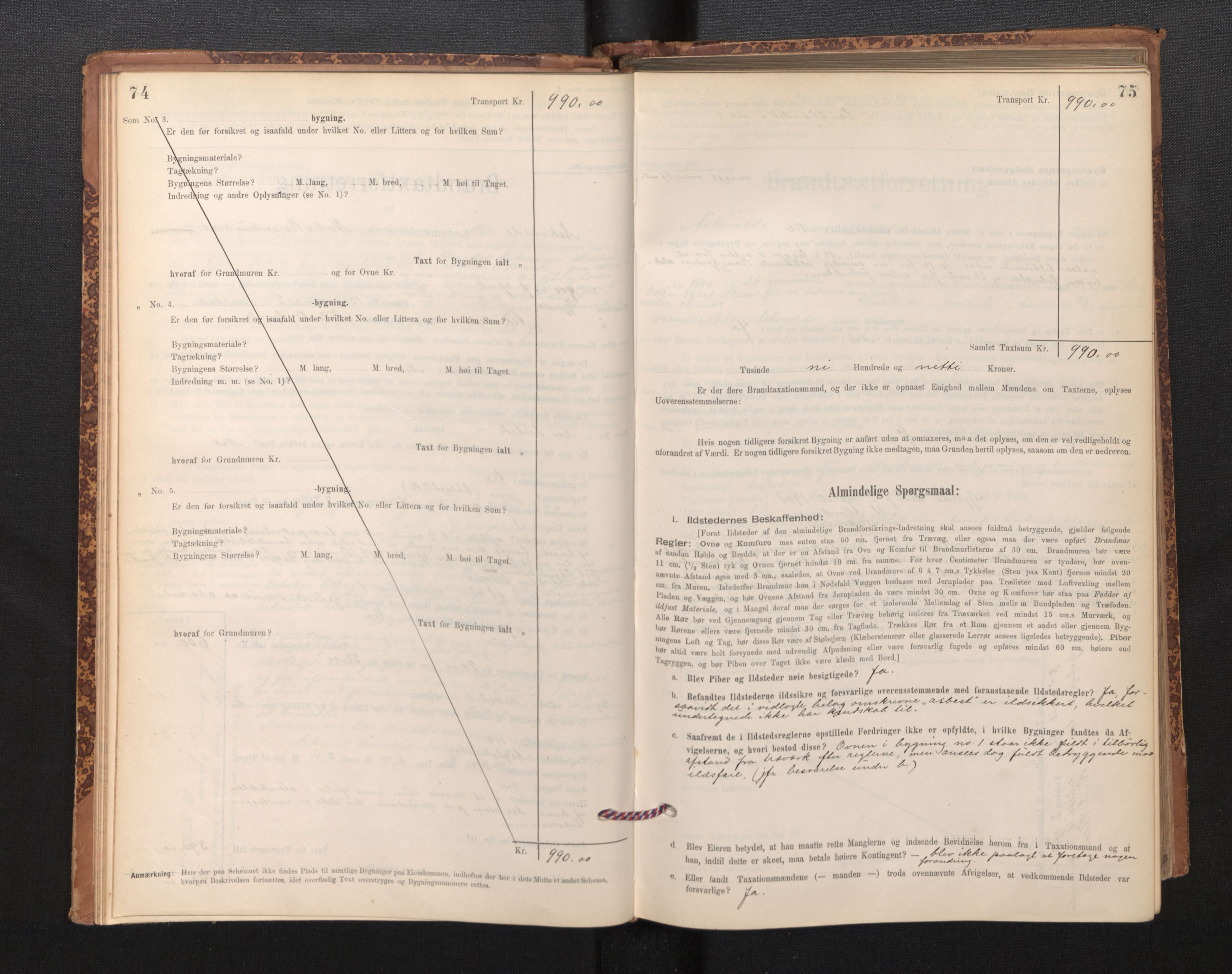 Lensmannen i Askvoll, SAB/A-26301/0012/L0004: Branntakstprotokoll, skjematakst og liste over branntakstmenn, 1895-1932, s. 74-75