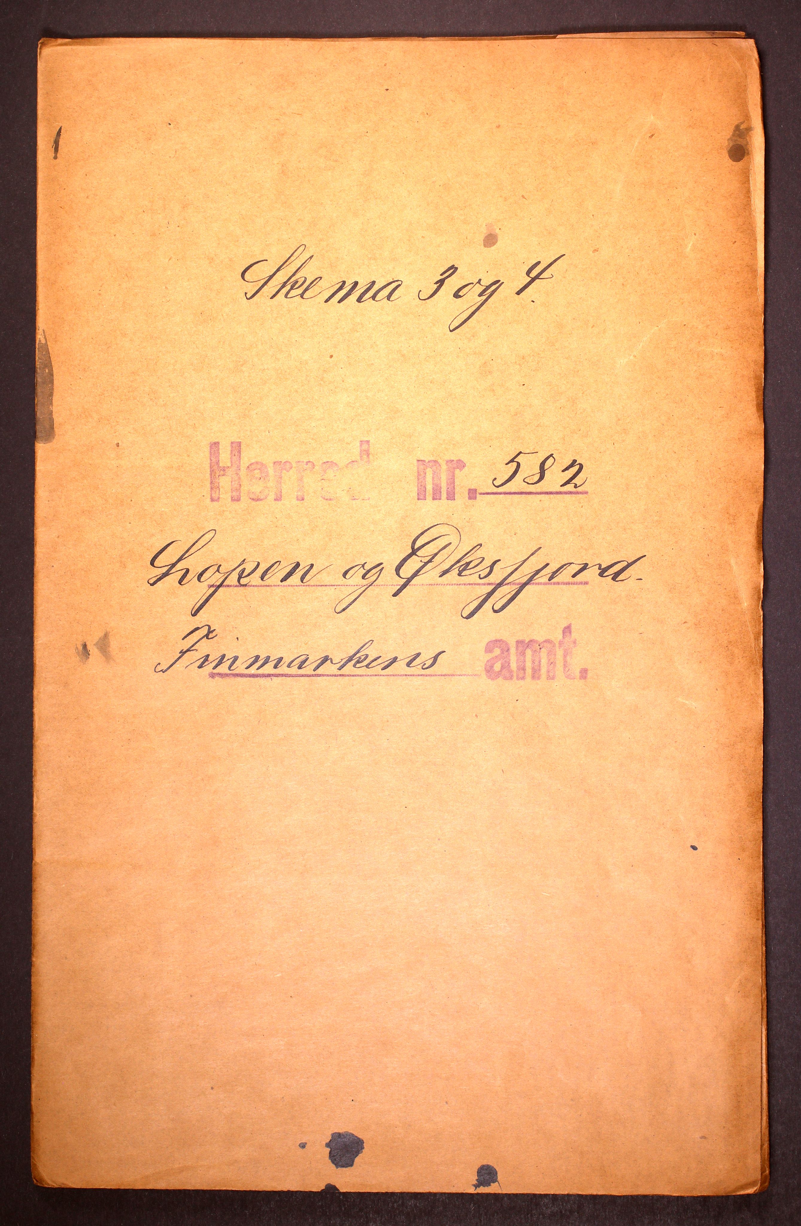 RA, Folketelling 1910 for 2014 Loppa herred, 1910, s. 1